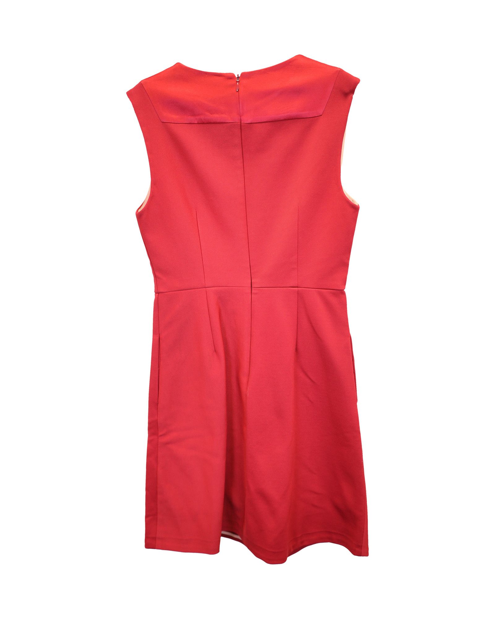 Diane von Furstenberg Diane Von Furstenberg Carpreena Ponte Mini Dress in Red Visc Size XS / US 0-2 / IT 36-38 - 3 Thumbnail
