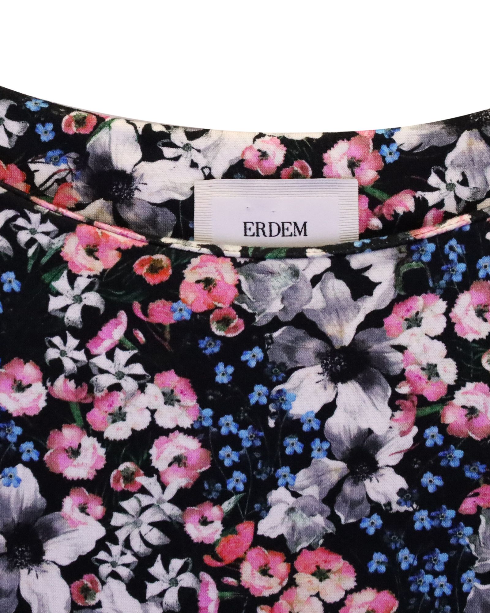 Erdem Erdem Reese Floral Knee-Length Dress in Multicolor Viscose Size S / US 4 / IT 40 - 2 Thumbnail