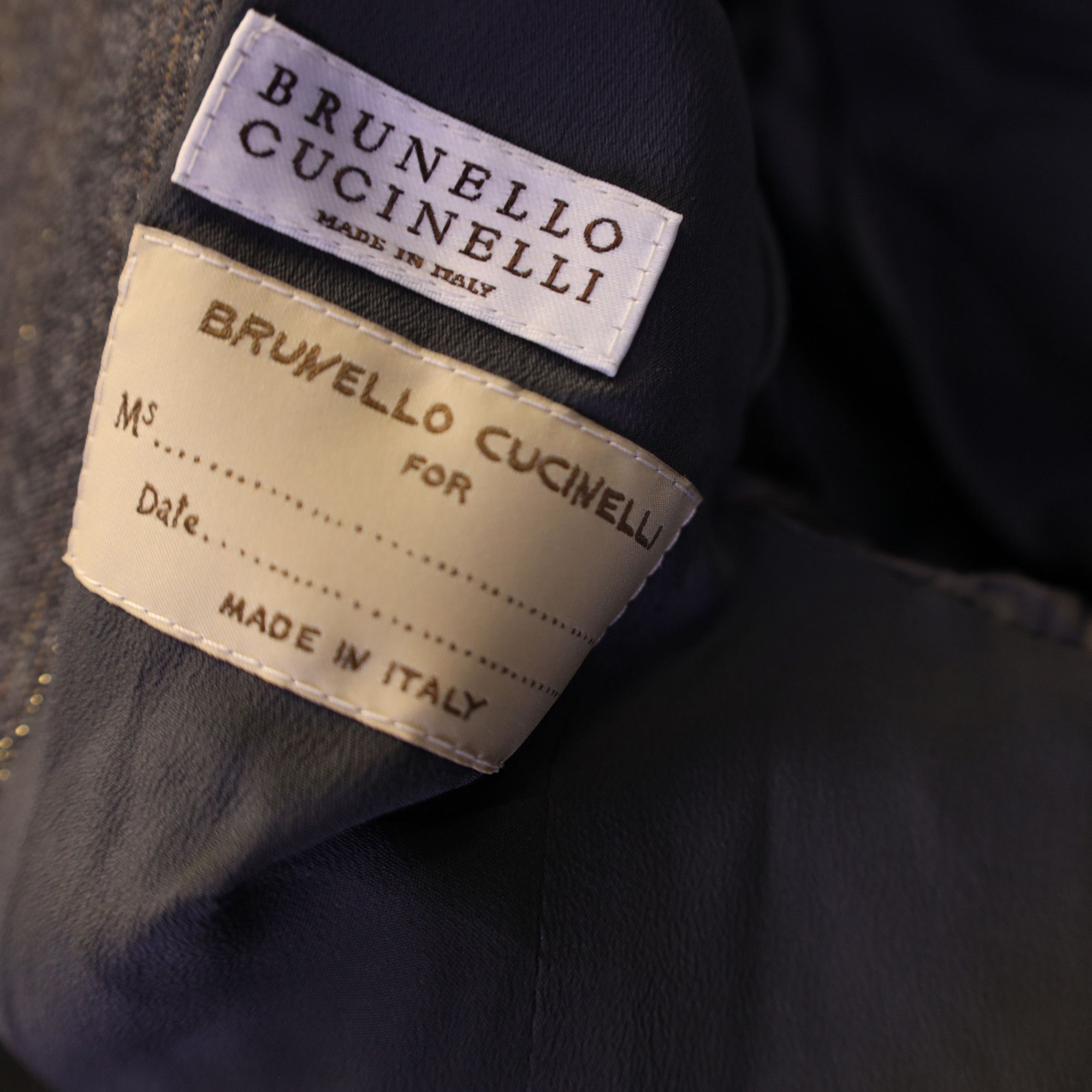 Brunello Cucinelli Brunello Cucinelli Pinstripe Blazer Jacket in Grey Wool Size XS / US 0-2 / IT 36-38 - 3 Thumbnail