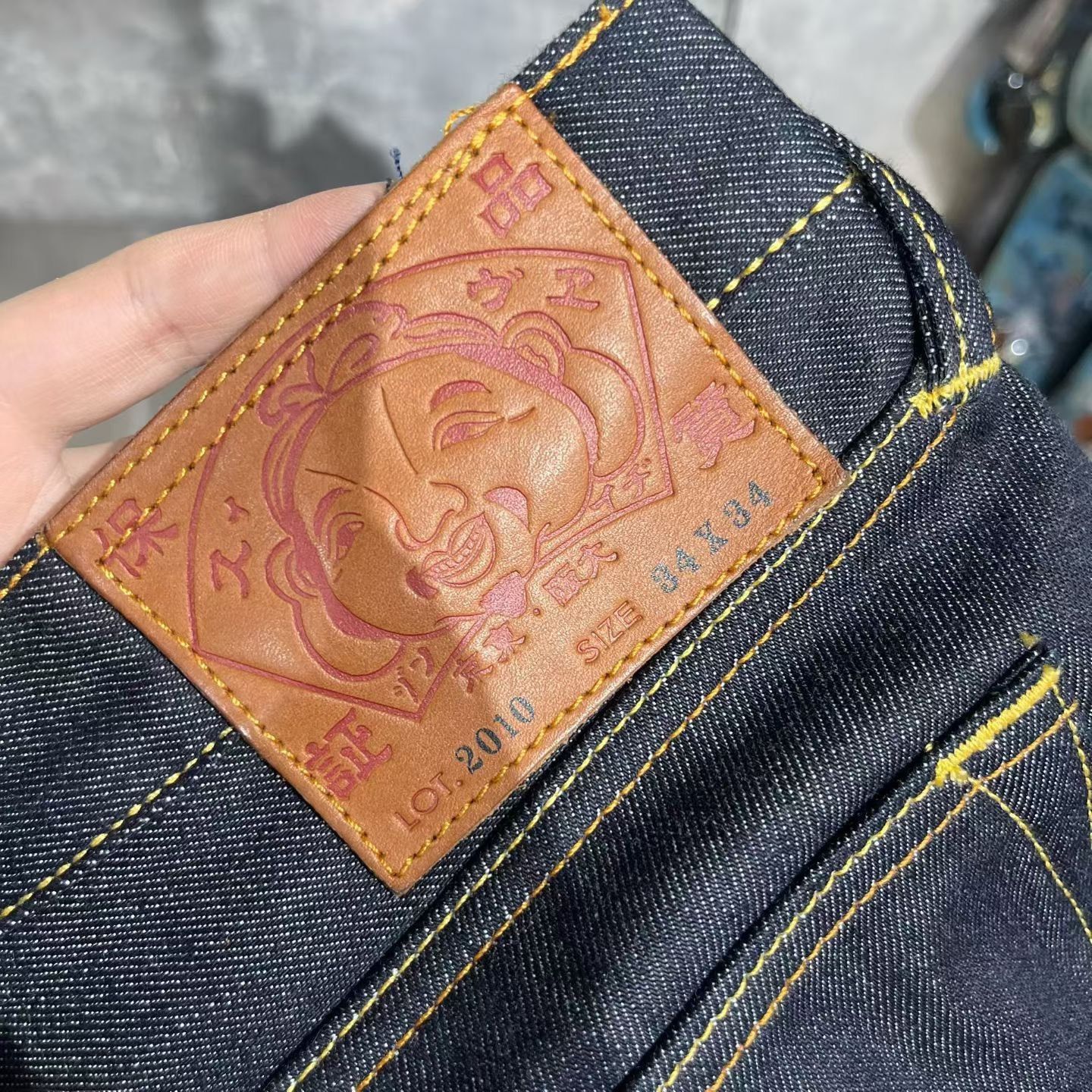 Evisu Evisu Denim Embroidered Gold Denim Jeans 32 Men Size US 32 / EU 48 - 4 Thumbnail