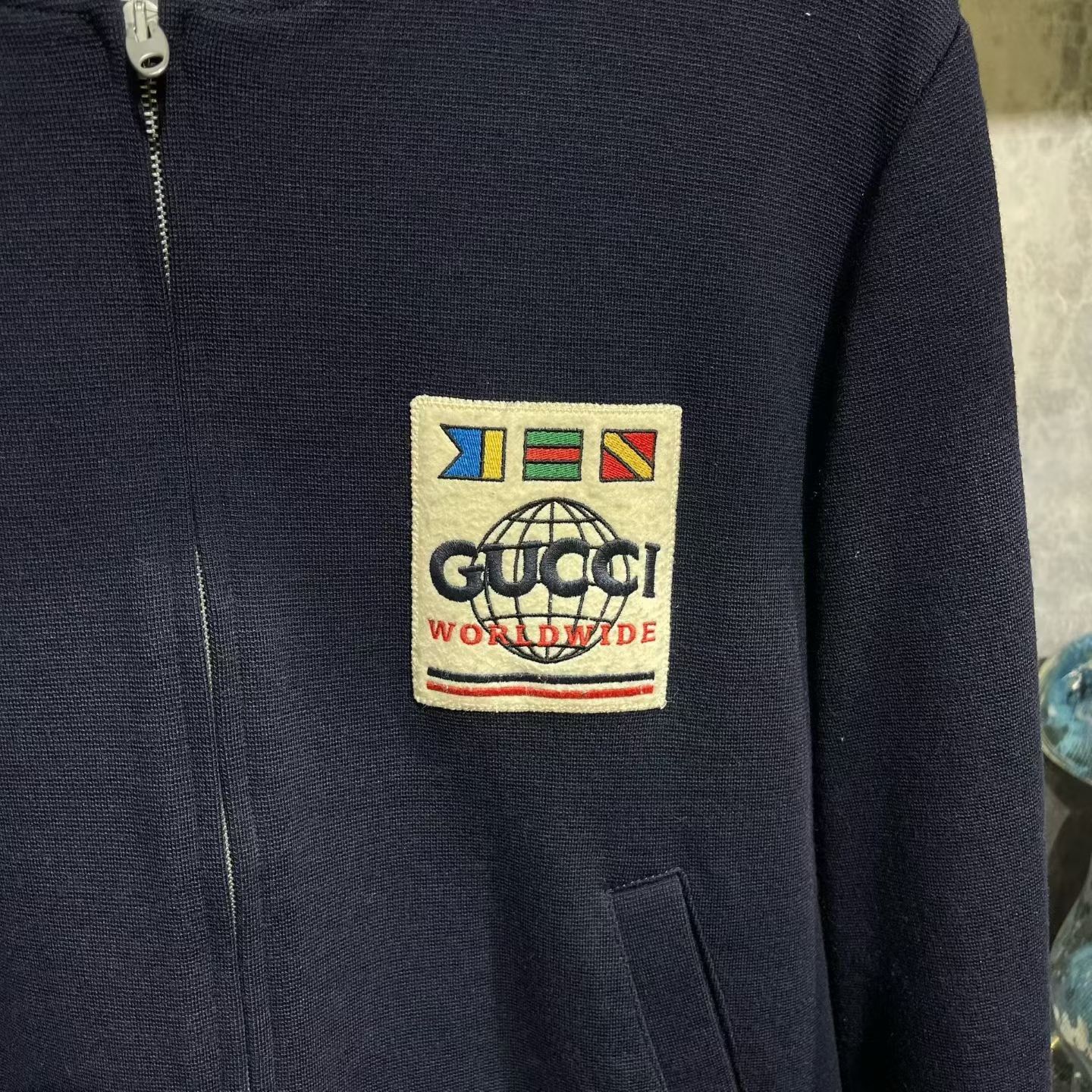 Gucci Gucci Retro Wool Blue Jacket M Women Size M / US 6-8 / IT 42-44 - 4 Thumbnail