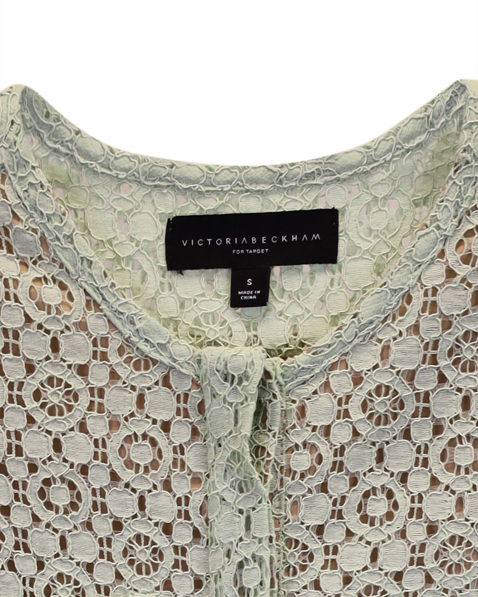 Victoria Beckham Victoria Beckham for Target Lace Mini Dress in Mint Cotton Size S / US 4 / IT 40 - 4 Thumbnail