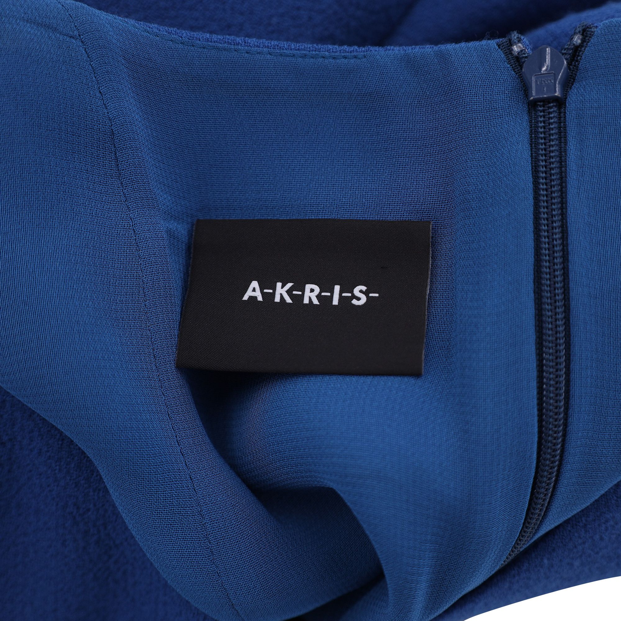 Akris Akris V-neck Shift Dress in Blue Wool Size XXS / US 00 / IT 34 - 3 Thumbnail