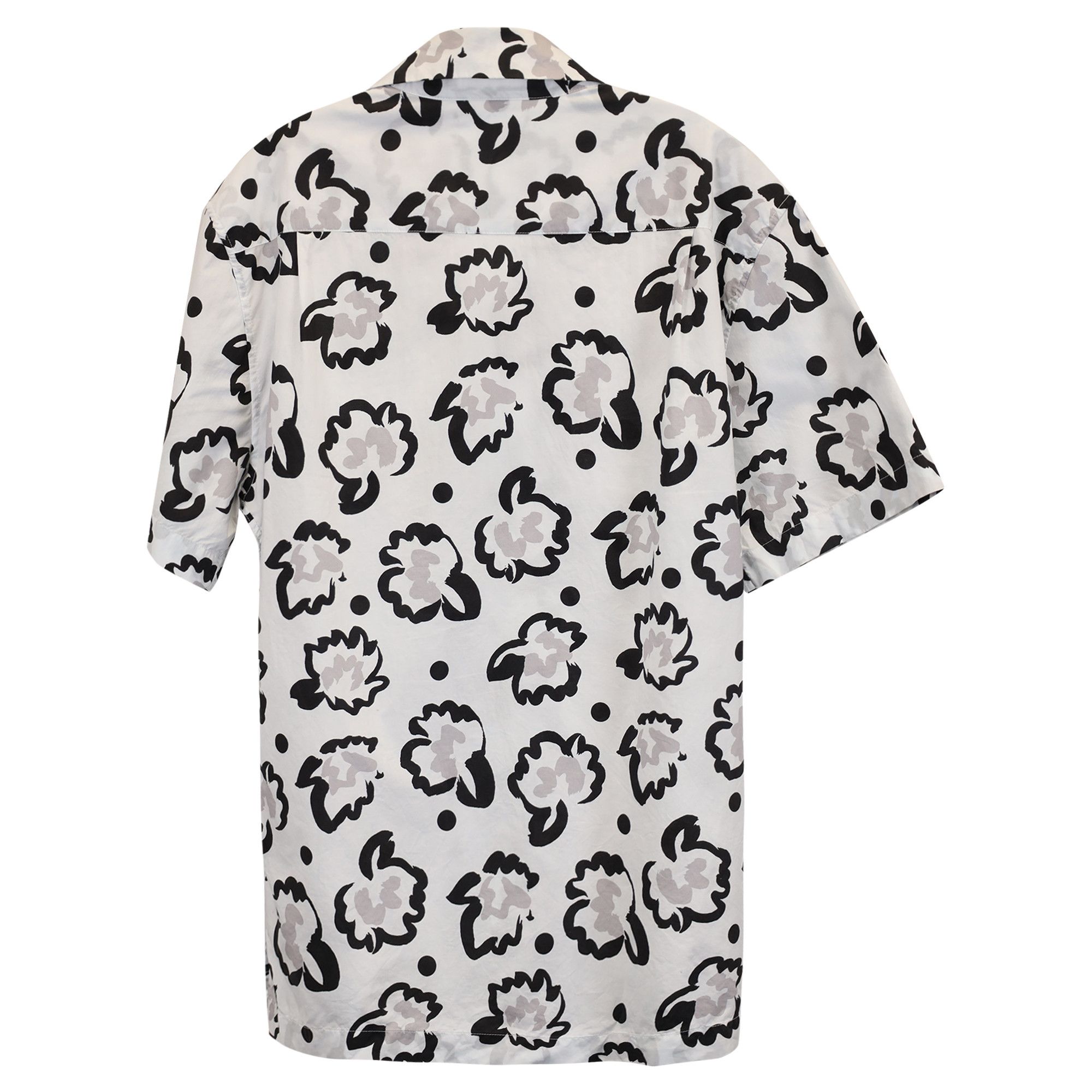 Mr P. Mr. P. Printed Shirt in White Cotton Size US L / EU 52-54 / 3 - 3 Thumbnail