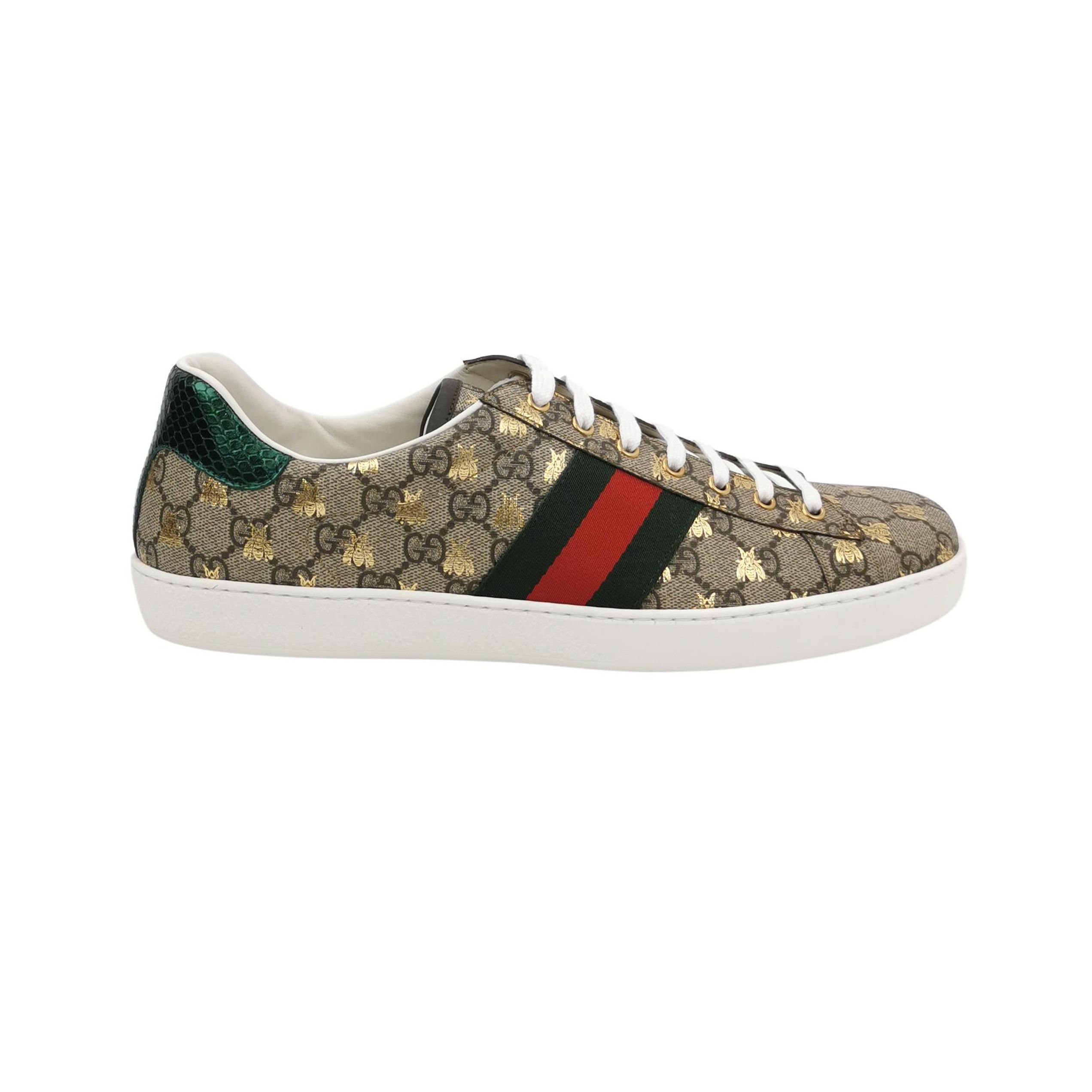 Gucci Gucci Bee Embroidered GG Ace Sneakers Size 13 Size US 14 / EU 47 - 2 Thumbnail