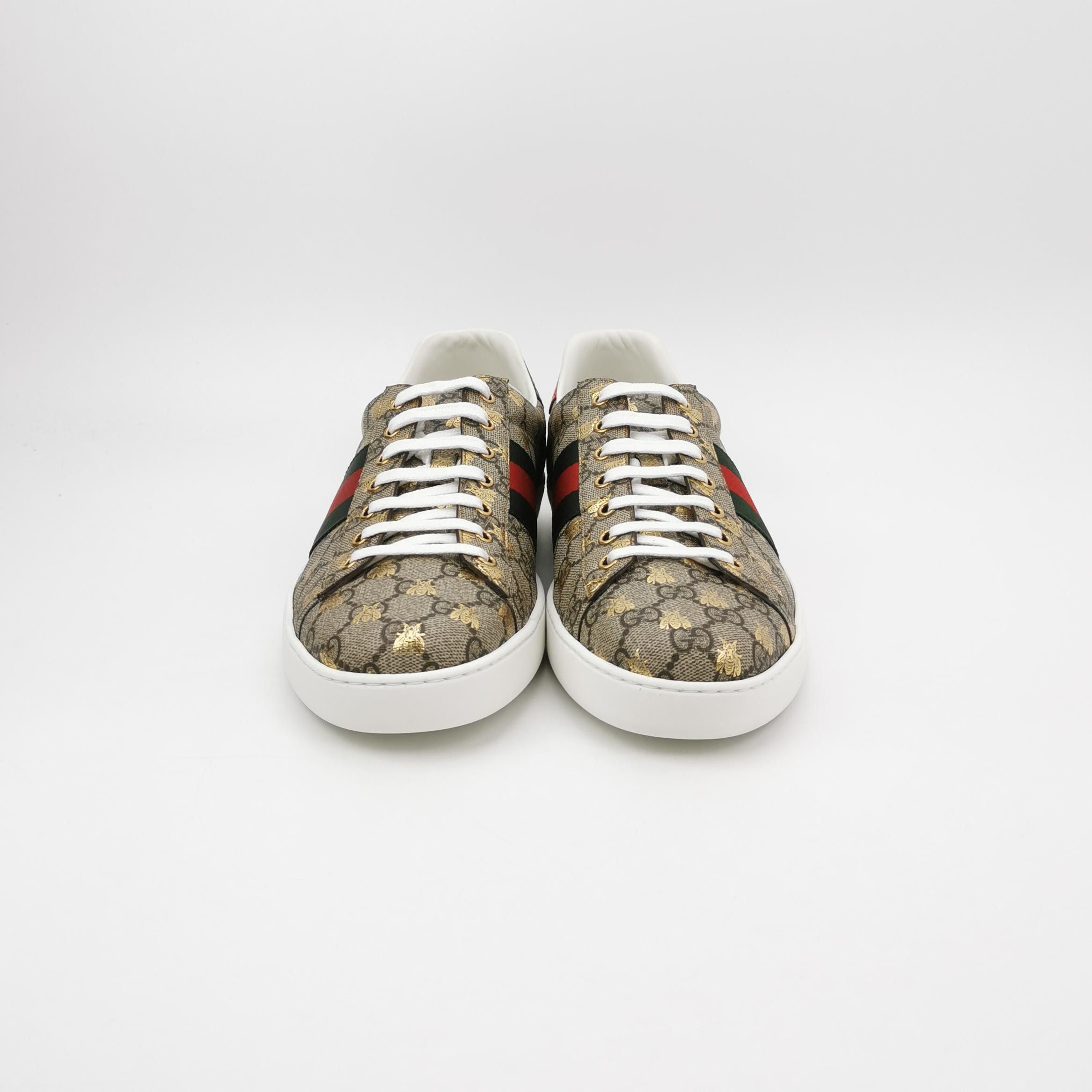 Gucci Gucci Bee Embroidered GG Ace Sneakers Size 13 Size US 14 / EU 47 - 4 Thumbnail