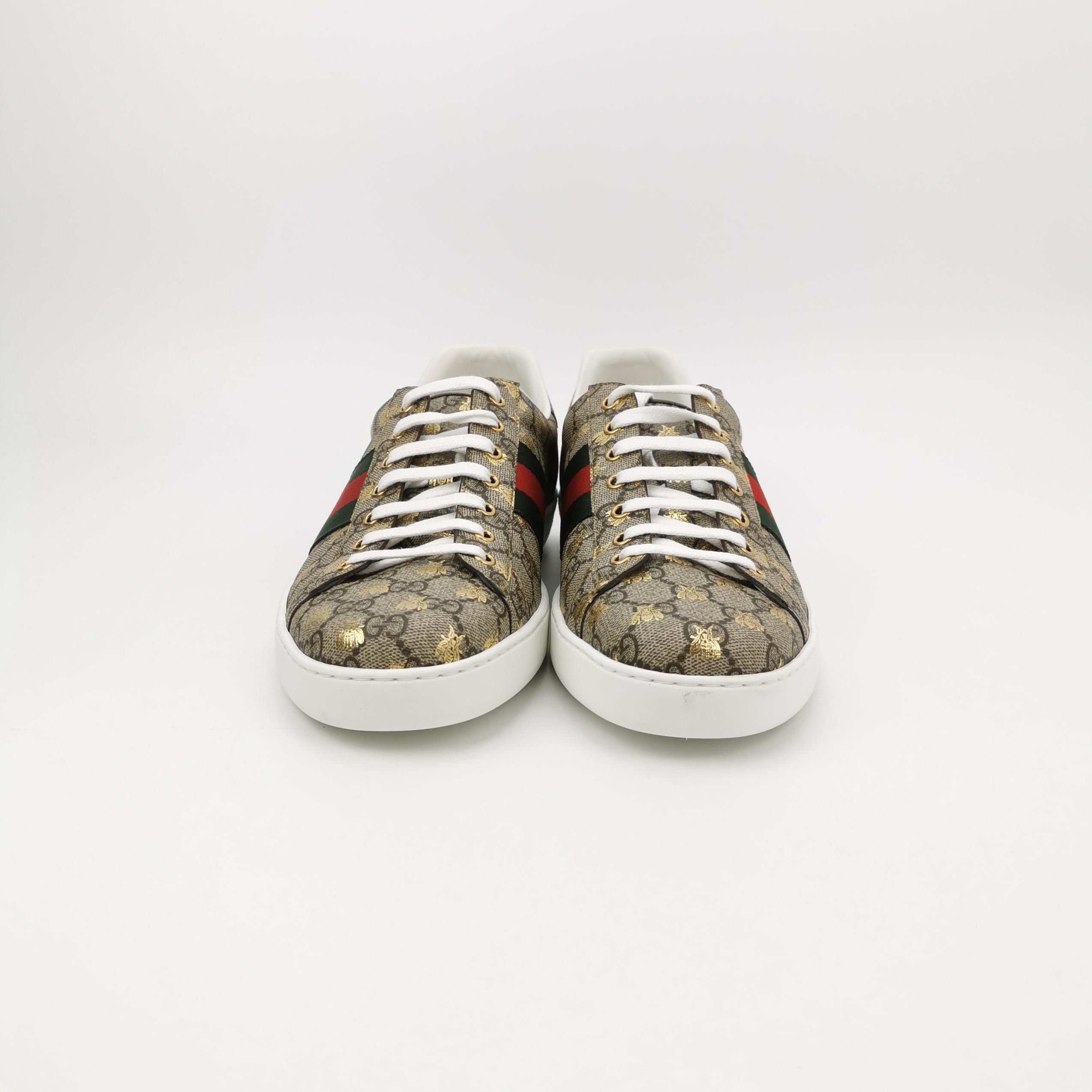 Gucci Gucci Bee Pattern Ace Sneakers 47 Size US 14 / EU 47 - 4 Thumbnail
