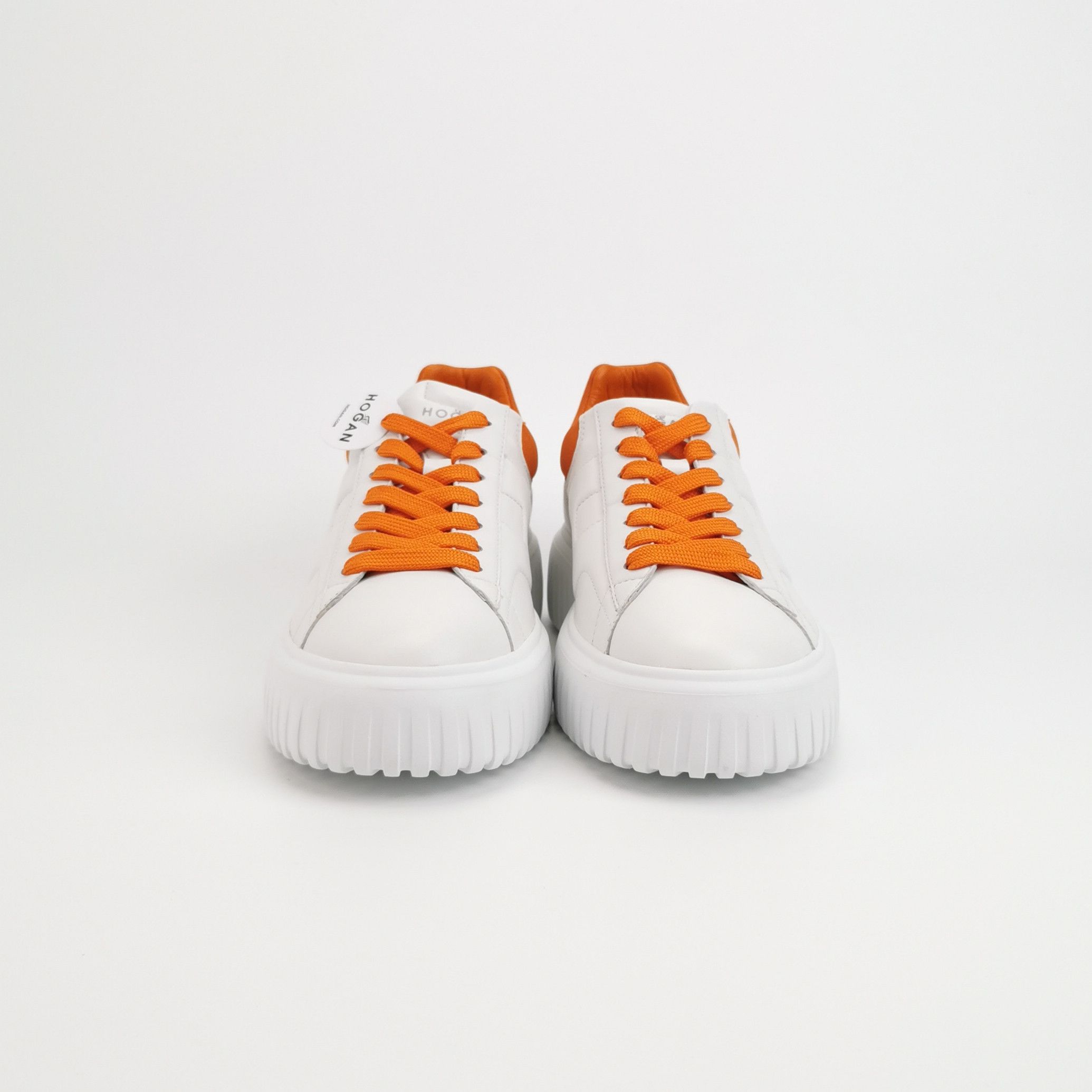 Hogan Hogan H-Stripes White Orange Sneakers 40 Size US 7 / EU 40 - 4 Thumbnail