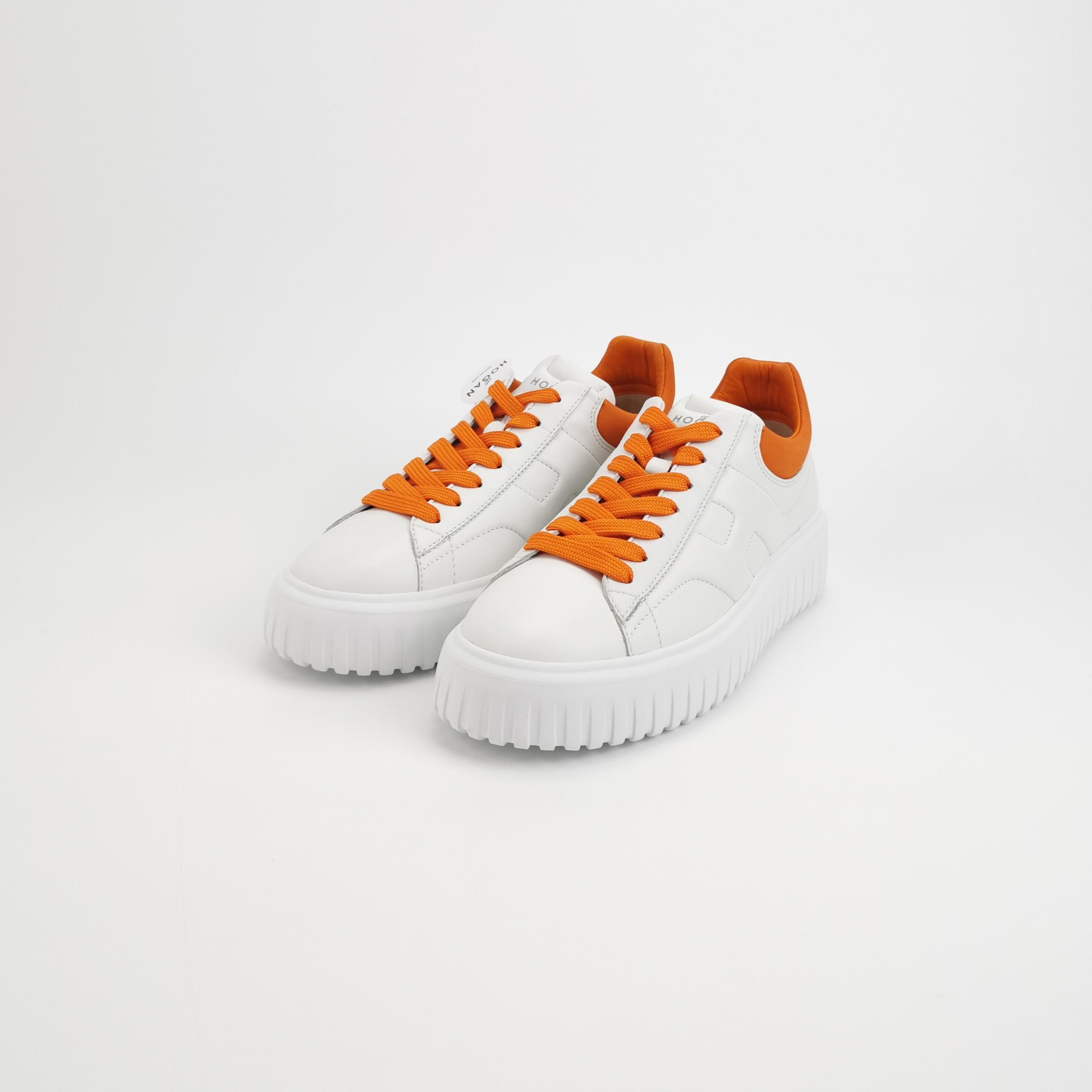 Hogan Hogan H-Stripes White Orange Sneakers 40 Size US 7 / EU 40 - 3 Thumbnail
