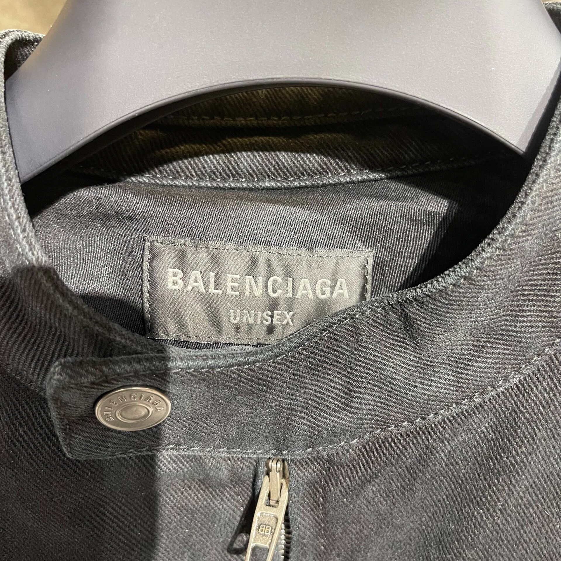Balenciaga Balenciaga Denim Black Light Jacket l Men Size US L / EU 52-54 / 3 - 3 Thumbnail