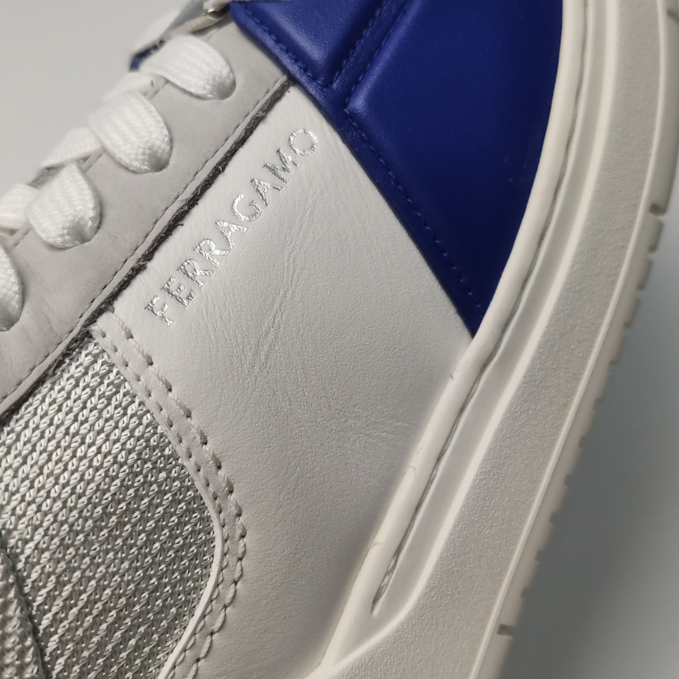 Salvatore Ferragamo Salvatore Ferragamo Paneled Leather Sneakers 42 Size US 9 / EU 42 - 10 Thumbnail