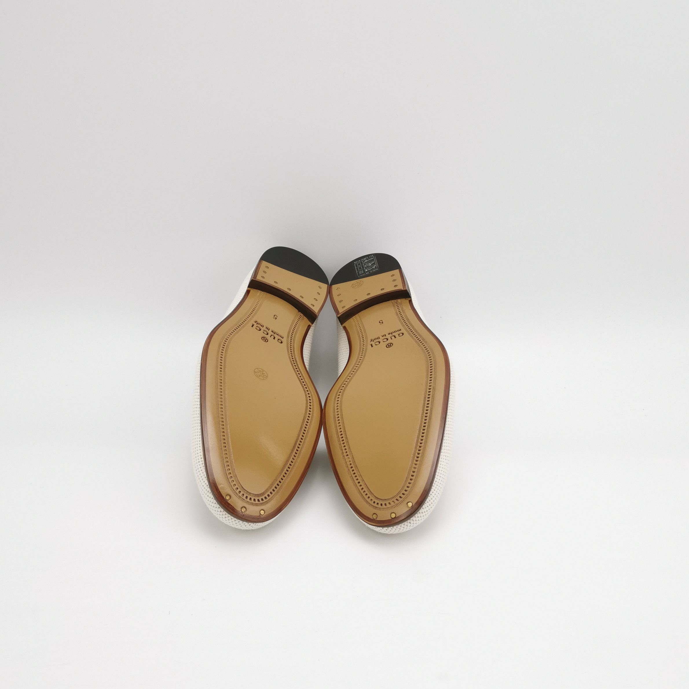 Gucci Gucci Canvas & Leather Horsebit Loafers 39 Size US 6 / EU 39 - 6 Thumbnail