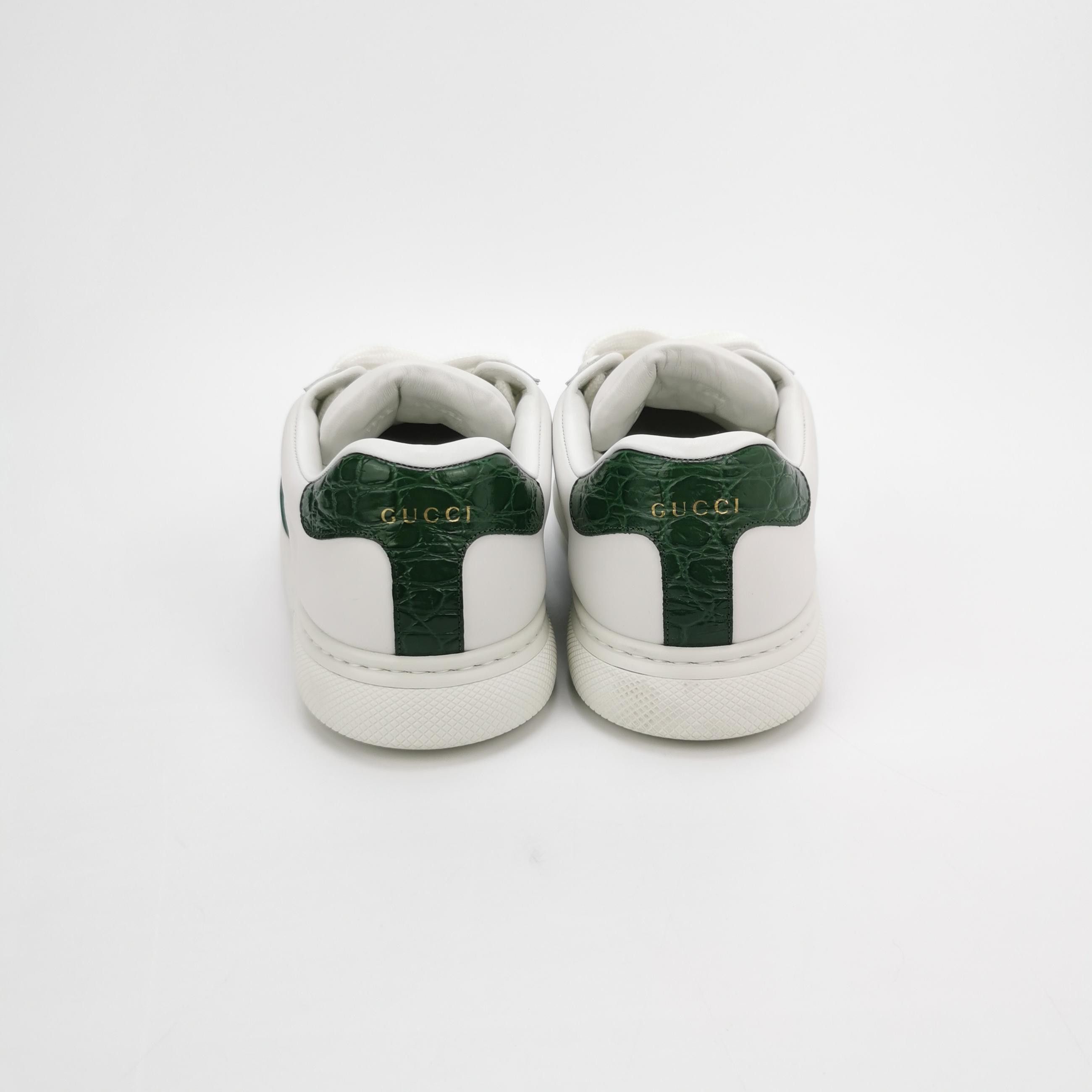 Gucci Gucci Ace Web Leather Sneakers US 10.5 Size US 10 / EU 43 - 5 Thumbnail
