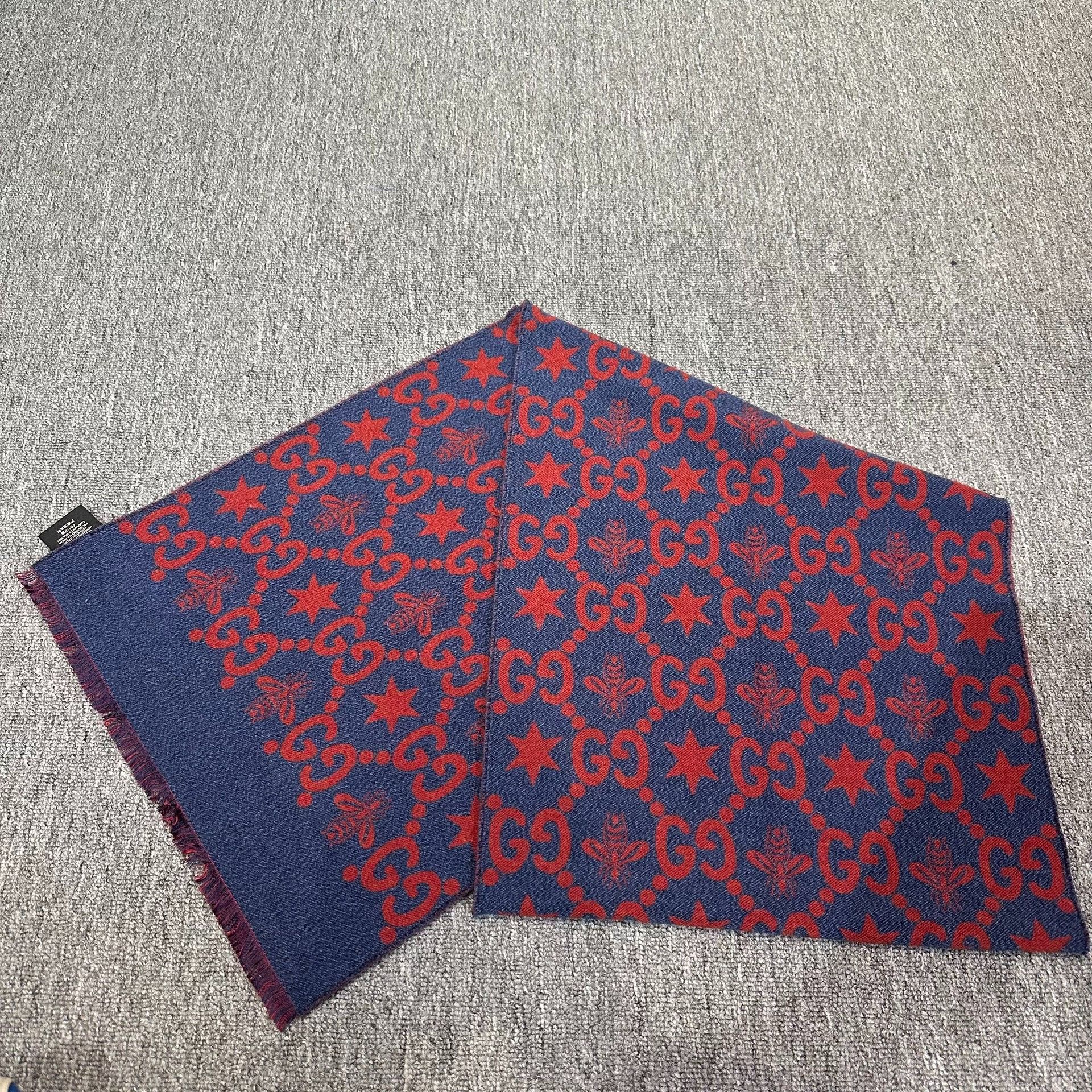 Gucci Gucci Blue Scarf one size Men Size ONE SIZE - 5 Thumbnail