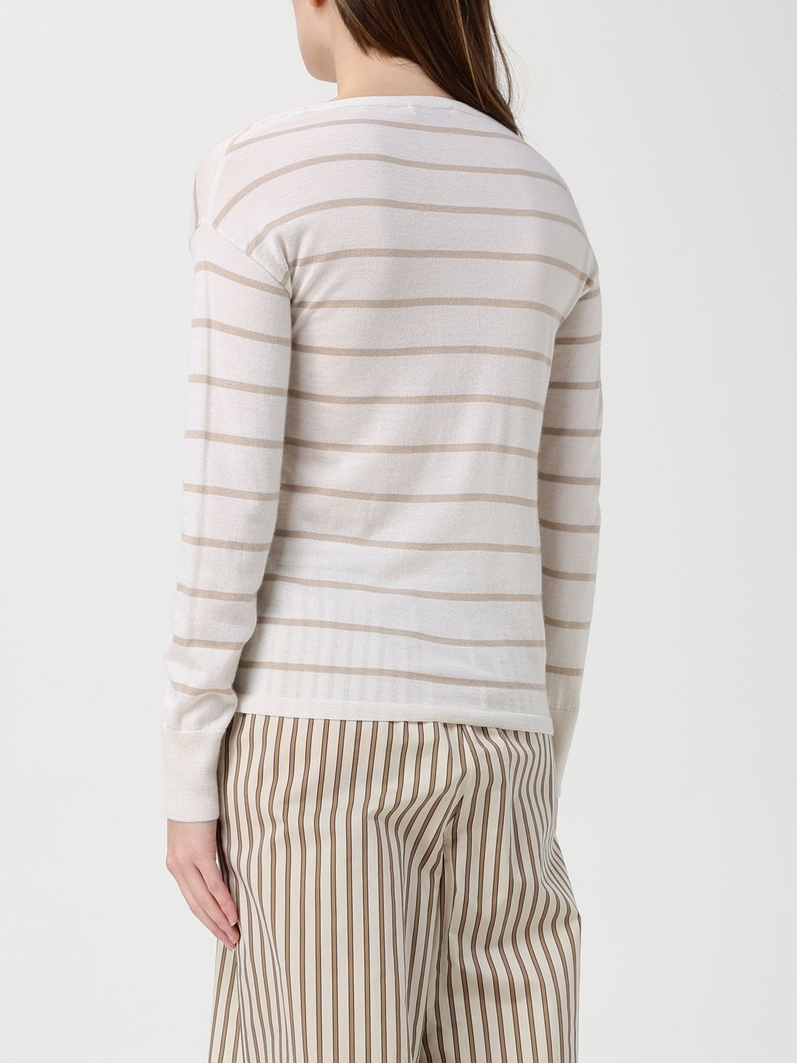 Max Mara Max Mara Sweater Woman Beige Size M / US 6-8 / IT 42-44 - 3 Thumbnail