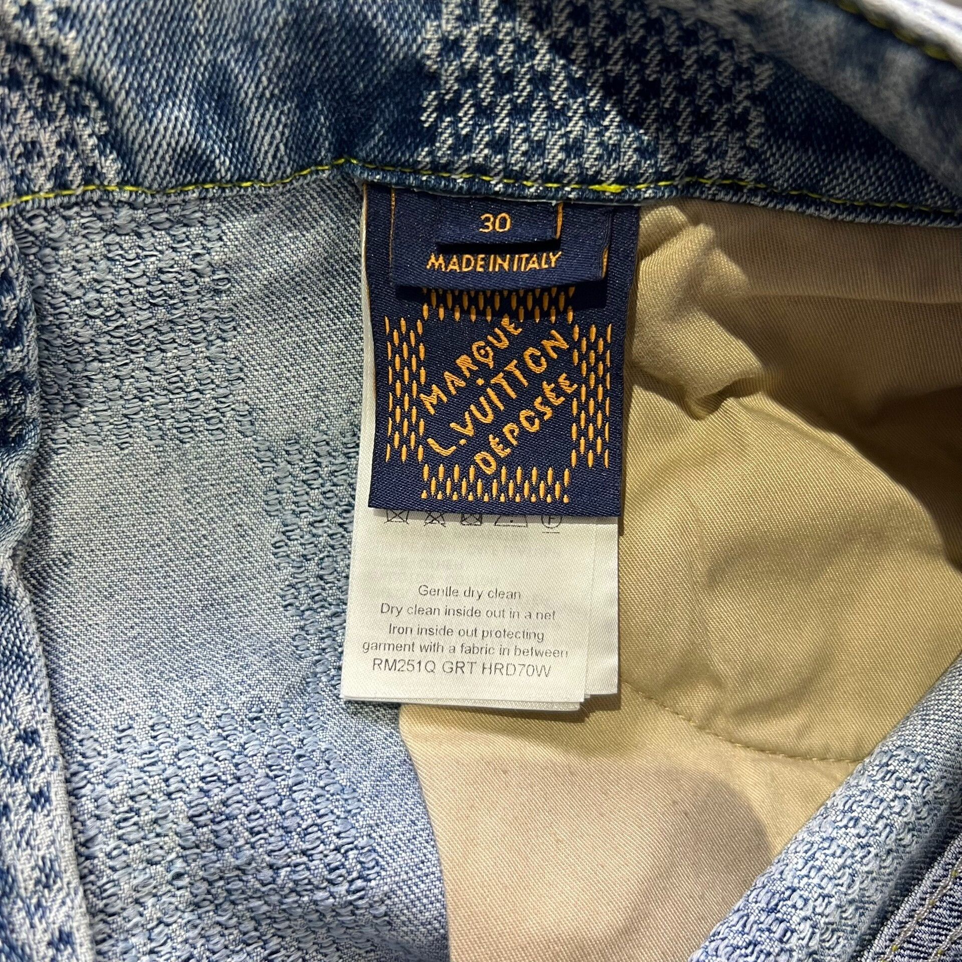 Louis Vuitton Louis Vuitton Checkered Denim Jeans 32 Men Size US 32 / EU 48 - 5 Thumbnail