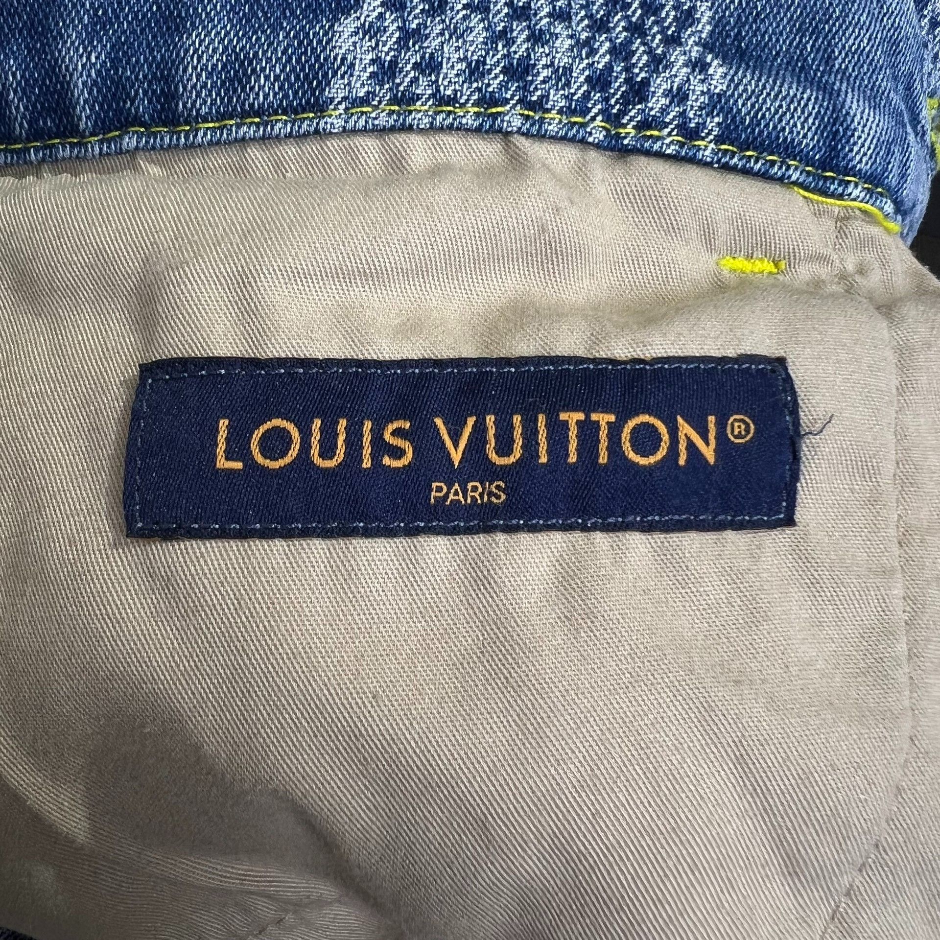 Louis Vuitton Louis Vuitton Checkered Denim Jeans 32 Men Size US 32 / EU 48 - 3 Thumbnail
