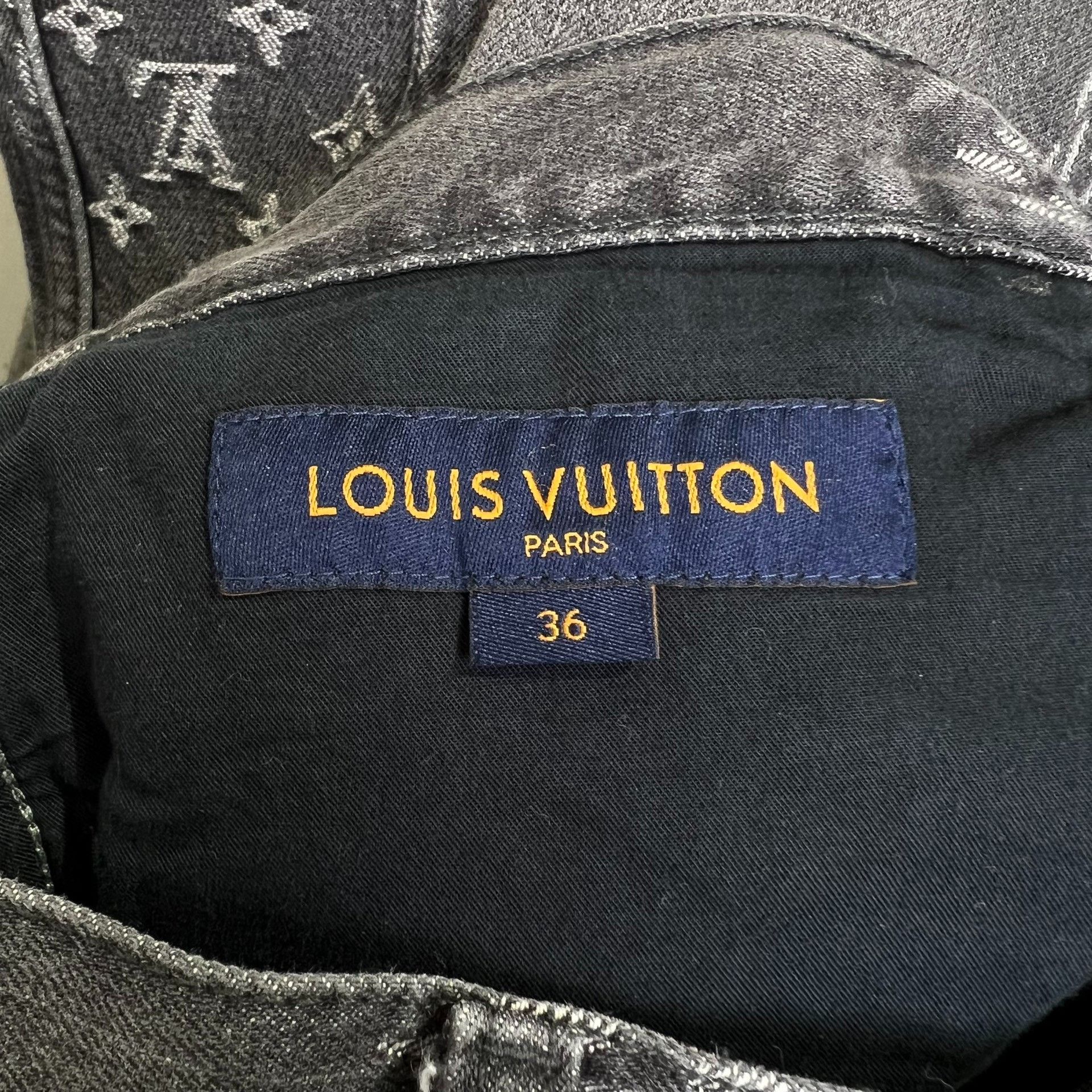 Louis Vuitton Louis Vuitton Collab Black Jeans 28 Women Size 28" / US 6 / IT 42 - 4 Thumbnail