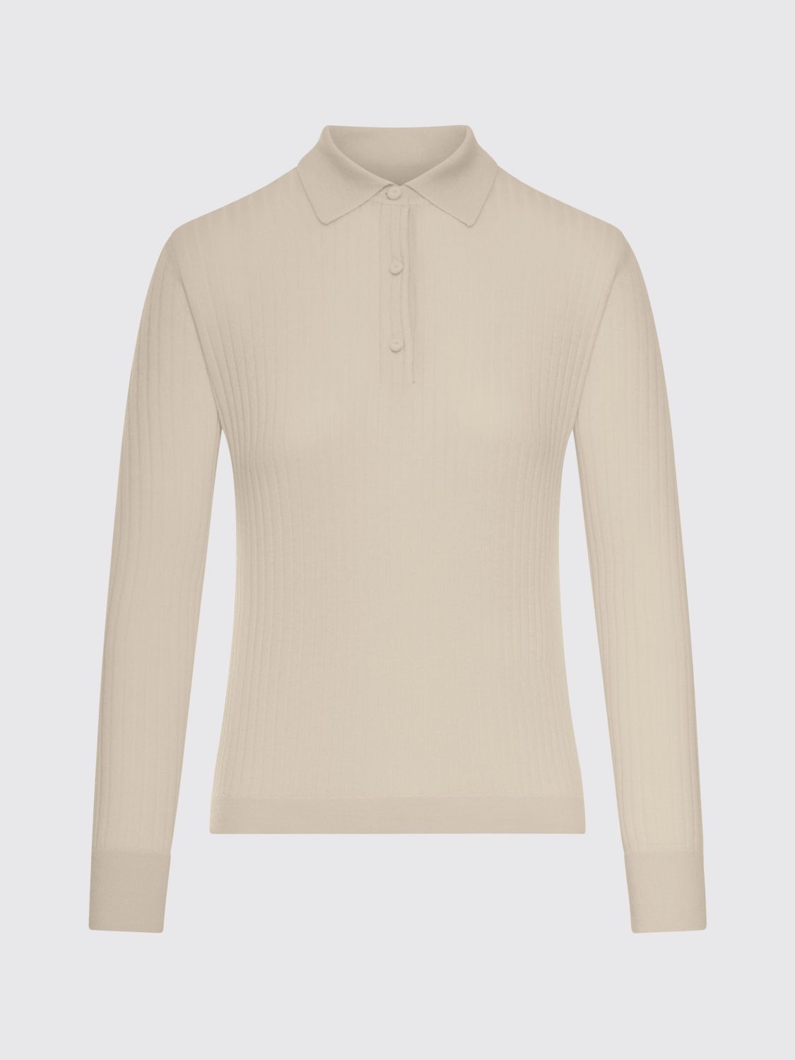 Max Mara Max Mara Polo Shirt Woman Nude Size XS / US 0-2 / IT 36-38 - 2 Thumbnail