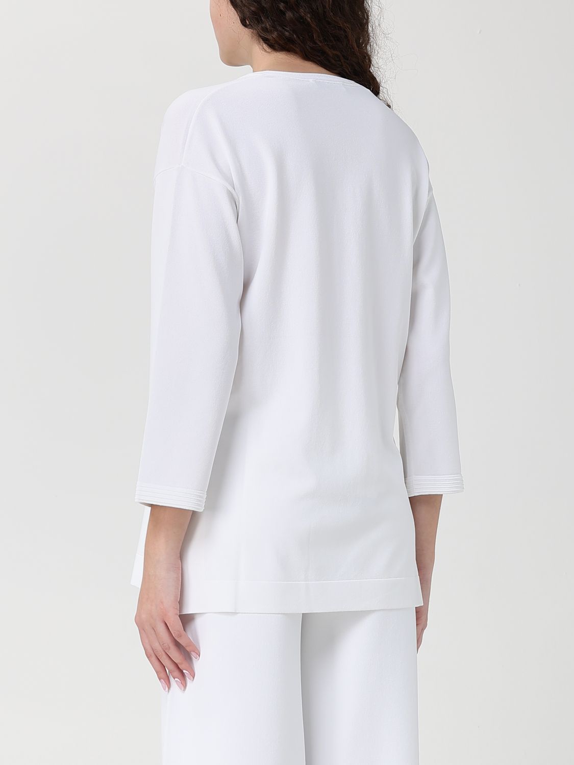 Max Mara Max Mara Sweater Woman White Size XL / US 12-14 / IT 48-50 - 3 Thumbnail