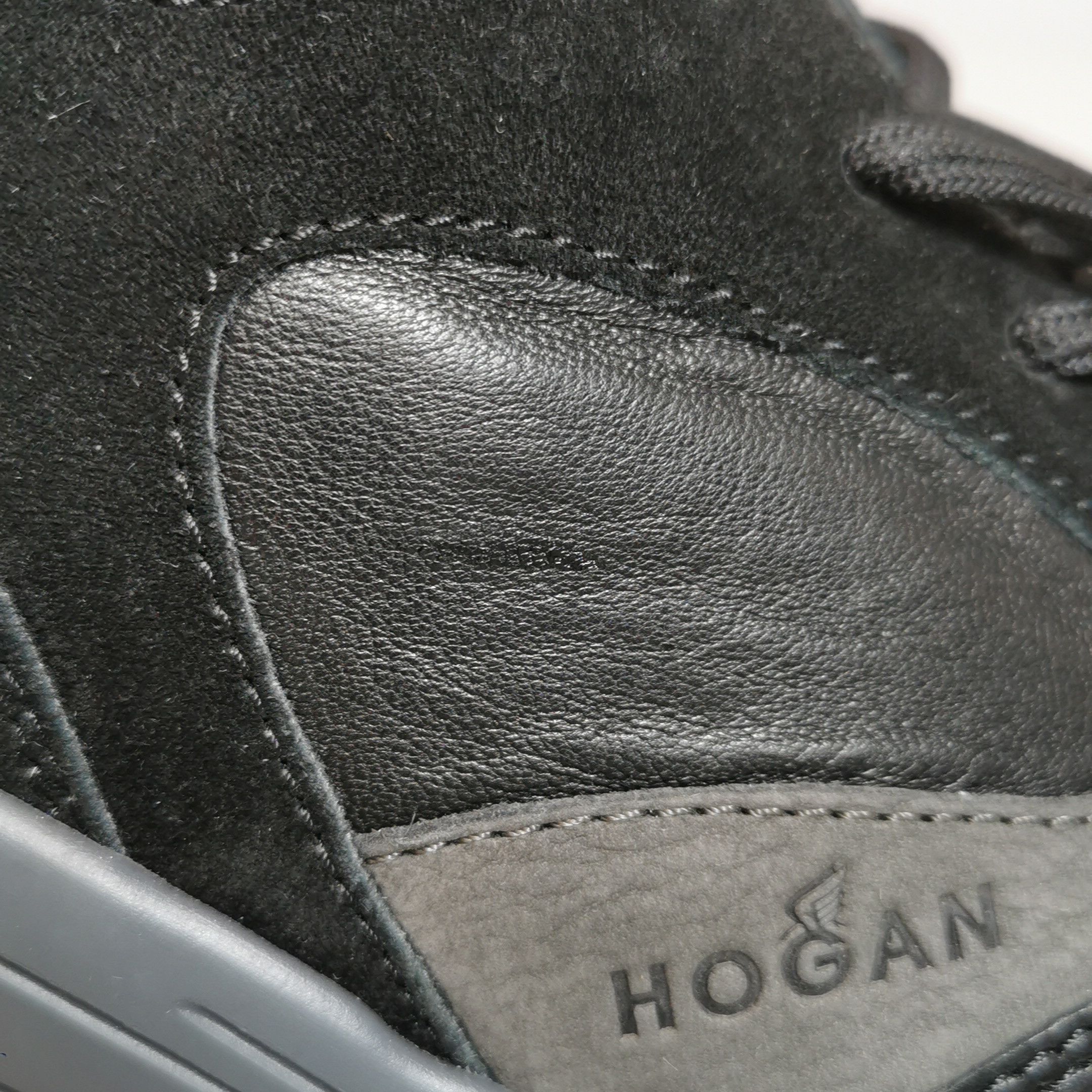 Hogan Hogan Black Leather Suede Low Top Sneakers EU 43 Size US 10 / EU 43 - 9 Thumbnail