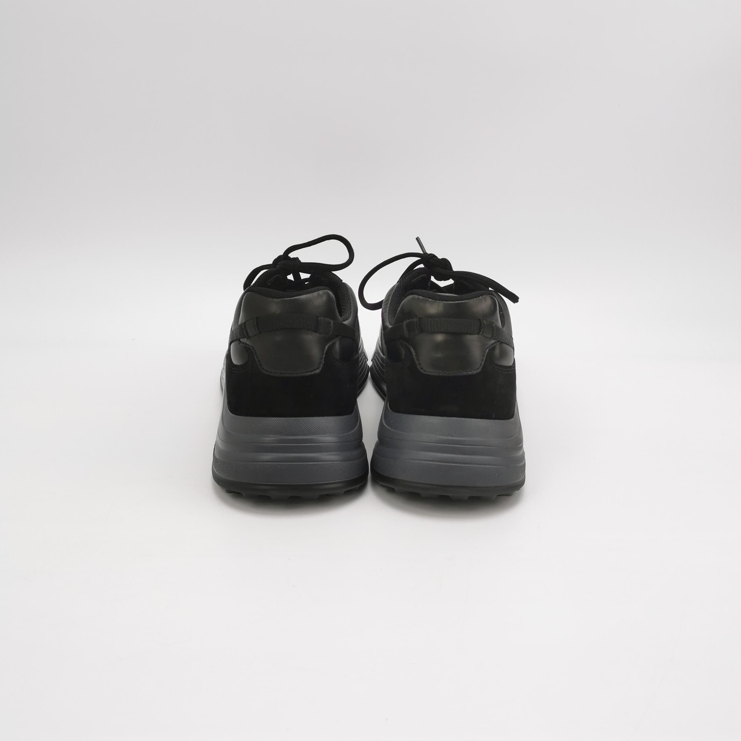 Hogan Hogan Black Leather Suede Low Top Sneakers EU 43 Size US 10 / EU 43 - 5 Thumbnail