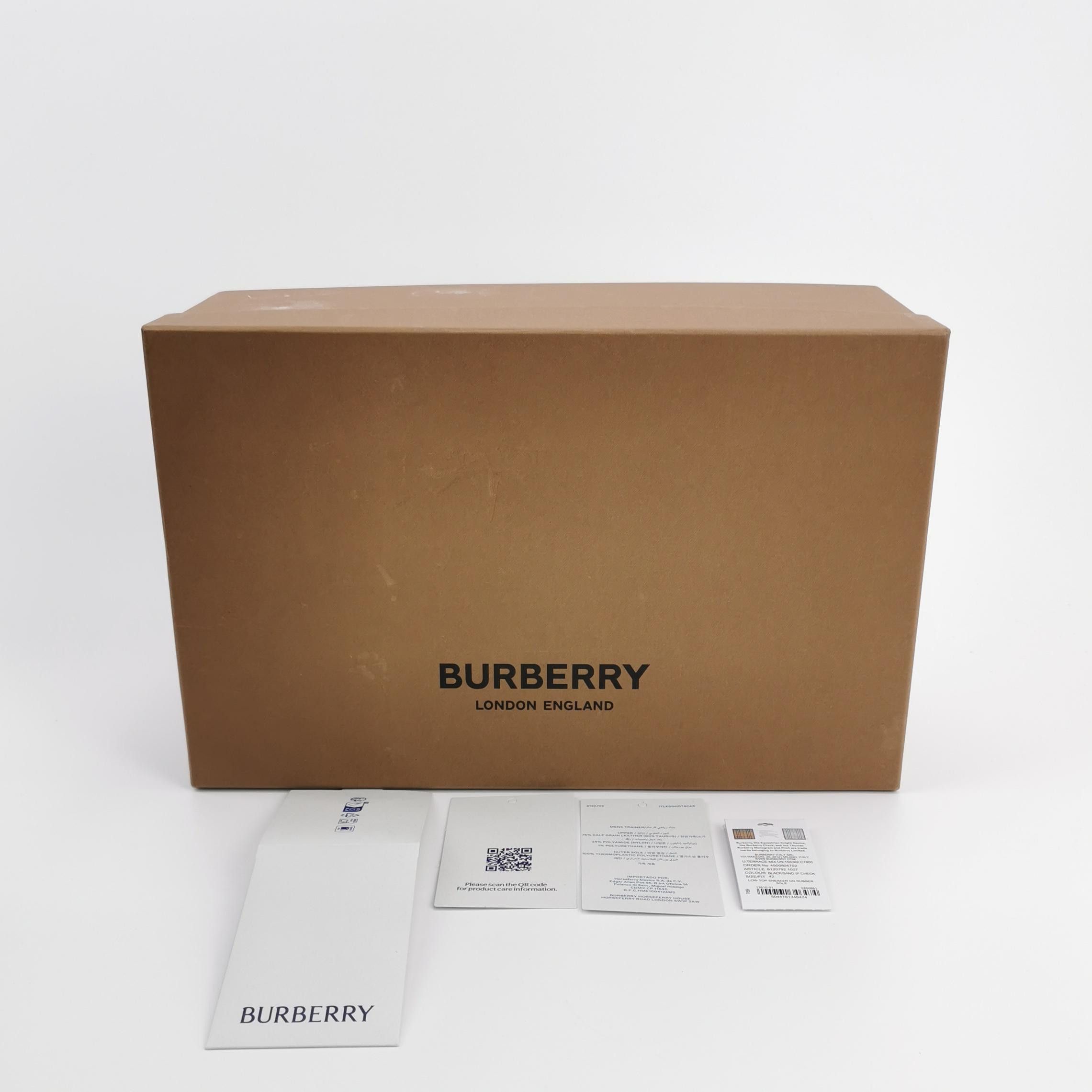 Burberry Burberry Check Print Low-Top Sneakers EU 42 Size US 9 / EU 42 - 7 Thumbnail