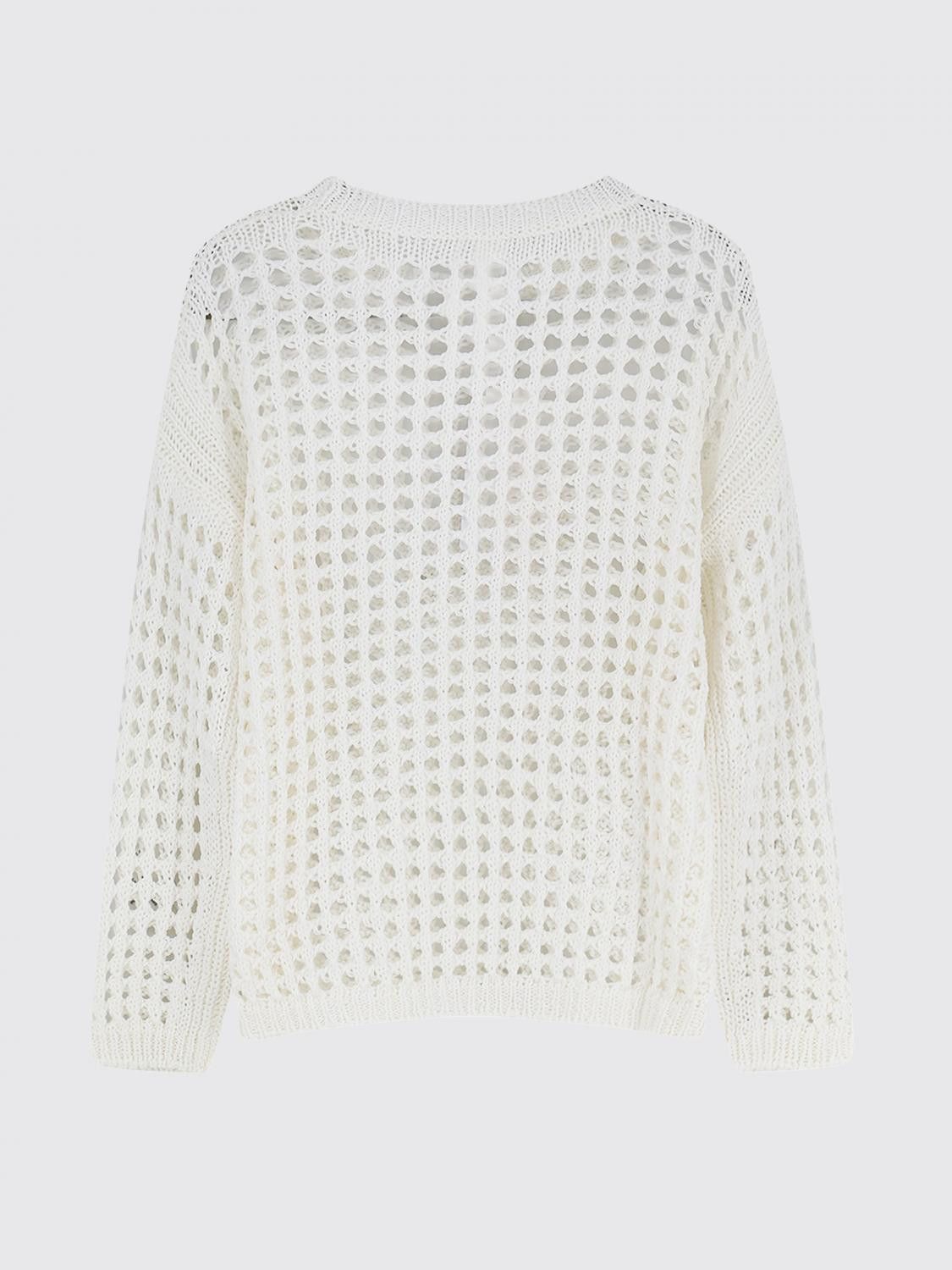 Max Mara Max Mara Sweater Woman White Size S / US 4 / IT 40 - 3 Thumbnail