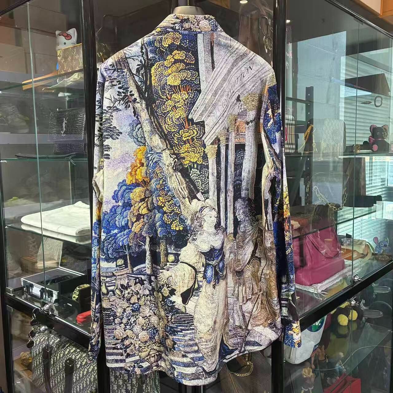 Louis Vuitton Louis Vuitton Silk Gold Shirt xl Men Size US XL / EU 56 / 4 - 2 Thumbnail