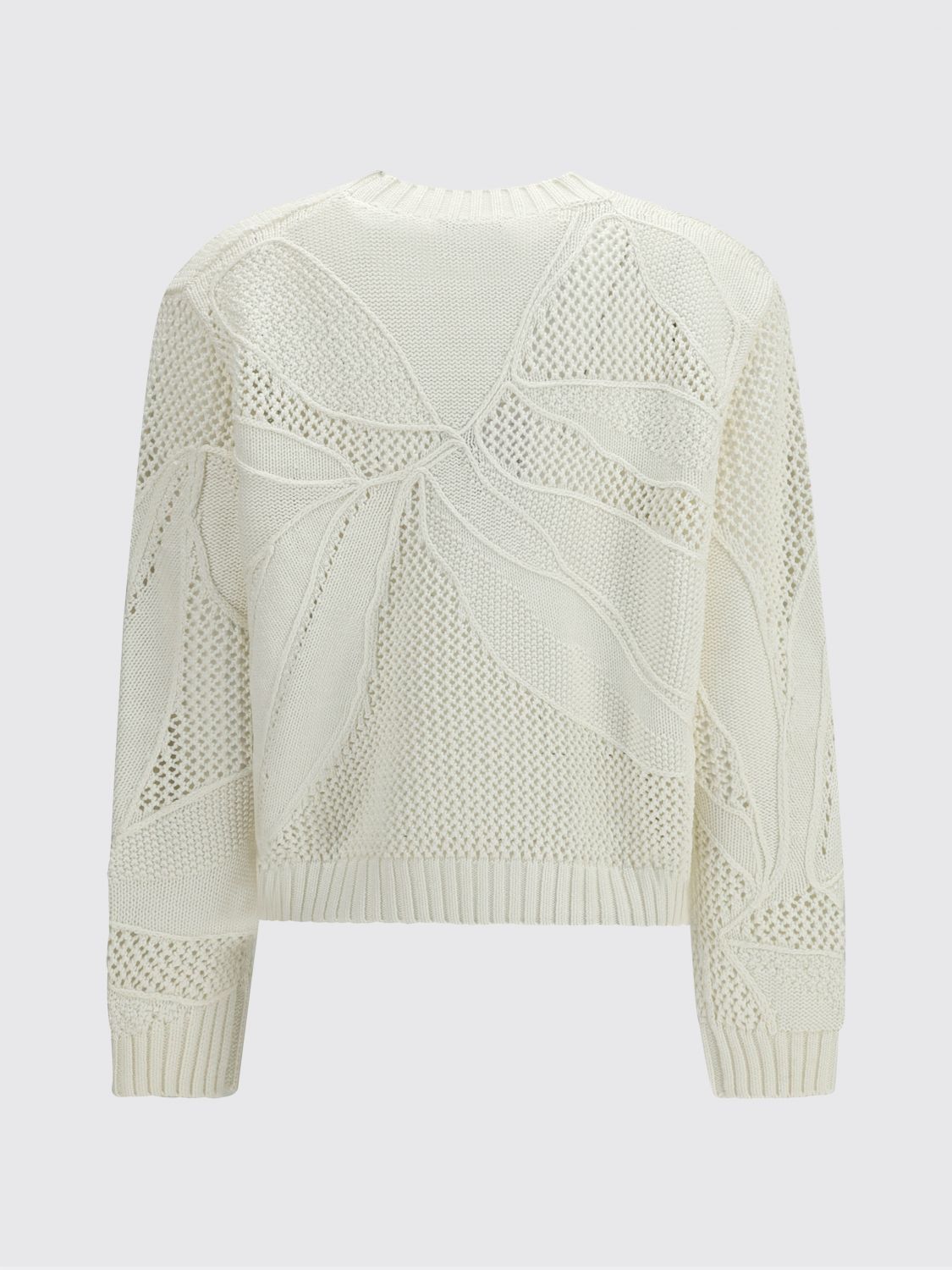 Max Mara Max Mara Sweater Woman White Size M / US 6-8 / IT 42-44 - 3 Thumbnail