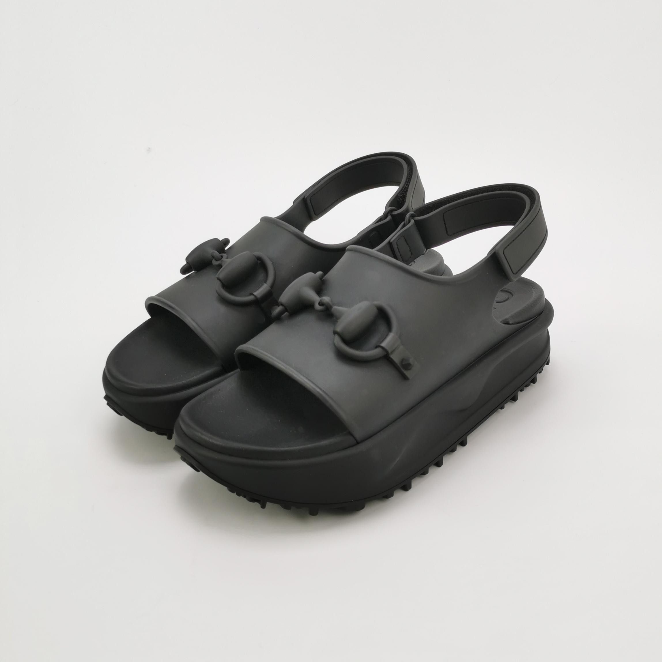 Gucci Gucci Horsebit Platform Rubber Sandals 39 Size US 9 / IT 39 - 3 Thumbnail
