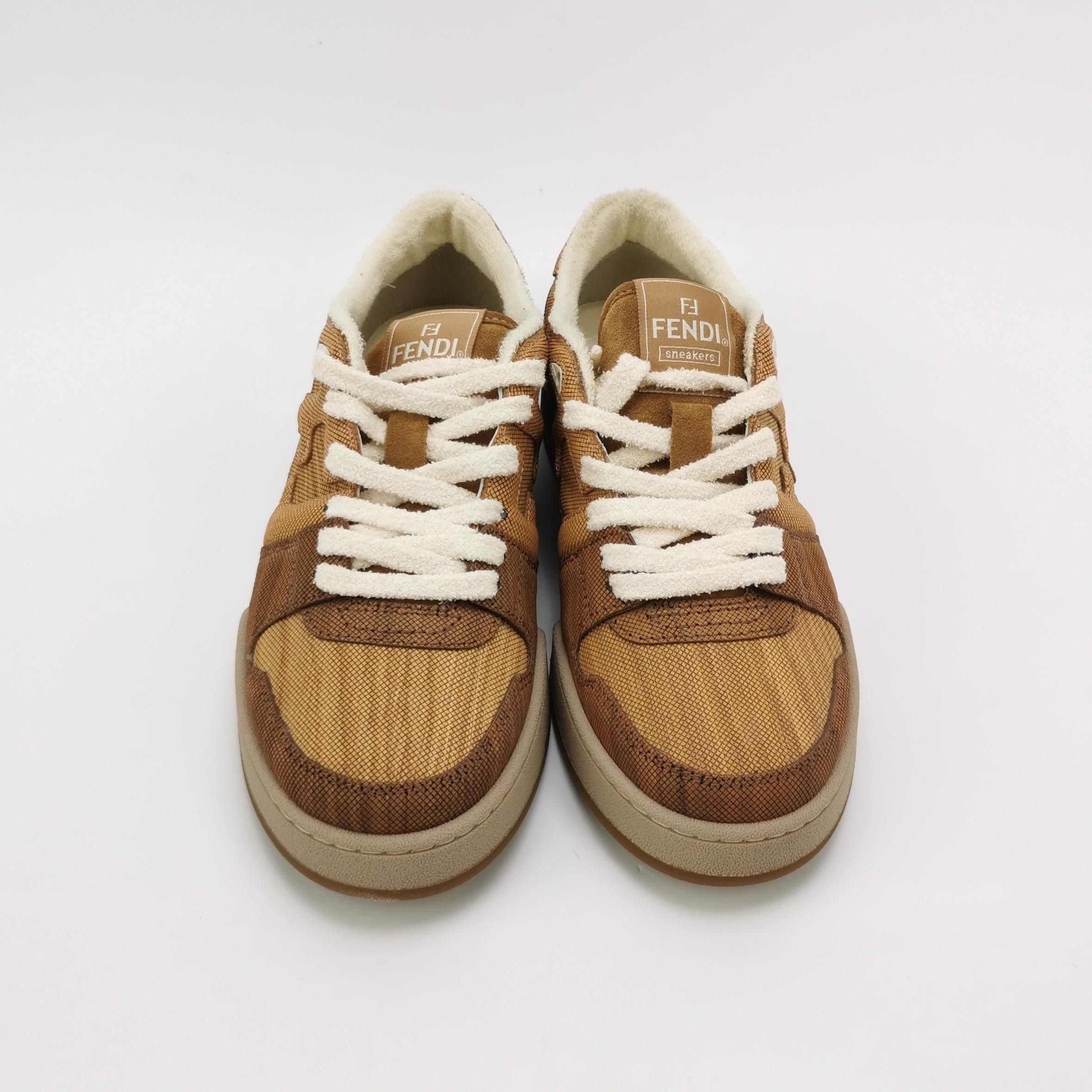 Fendi Fendi FF Pattern Low-Top Sneakers 41 Size US 8 / EU 41 - 4 Thumbnail