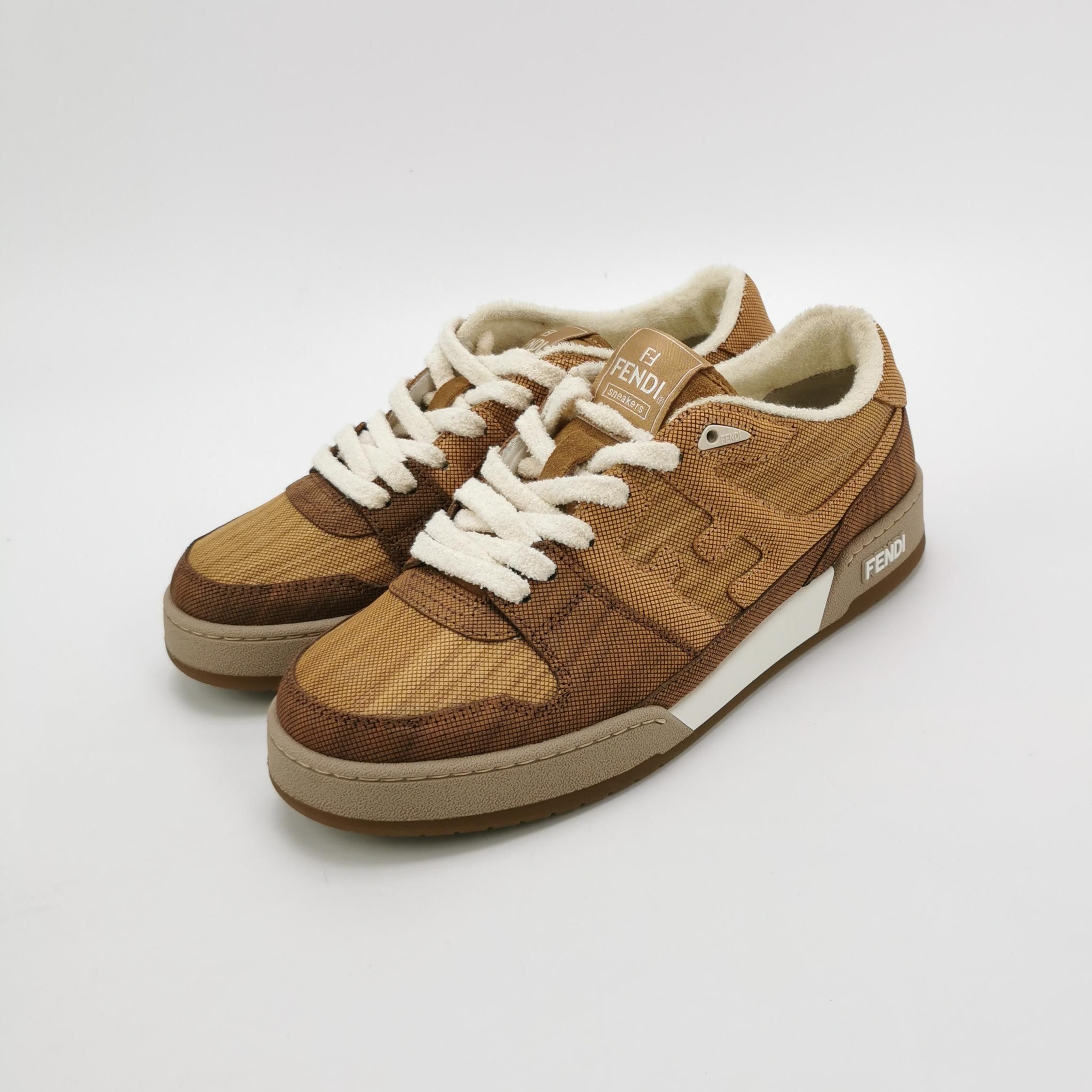Fendi Fendi FF Pattern Low-Top Sneakers 41 Size US 8 / EU 41 - 3 Thumbnail