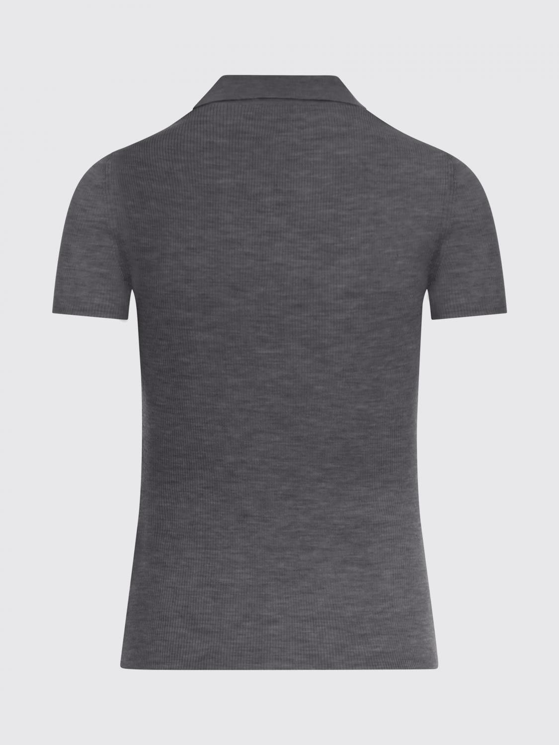 Max Mara Max Mara Polo Shirt Woman Grey Size M / US 6-8 / IT 42-44 - 3 Thumbnail
