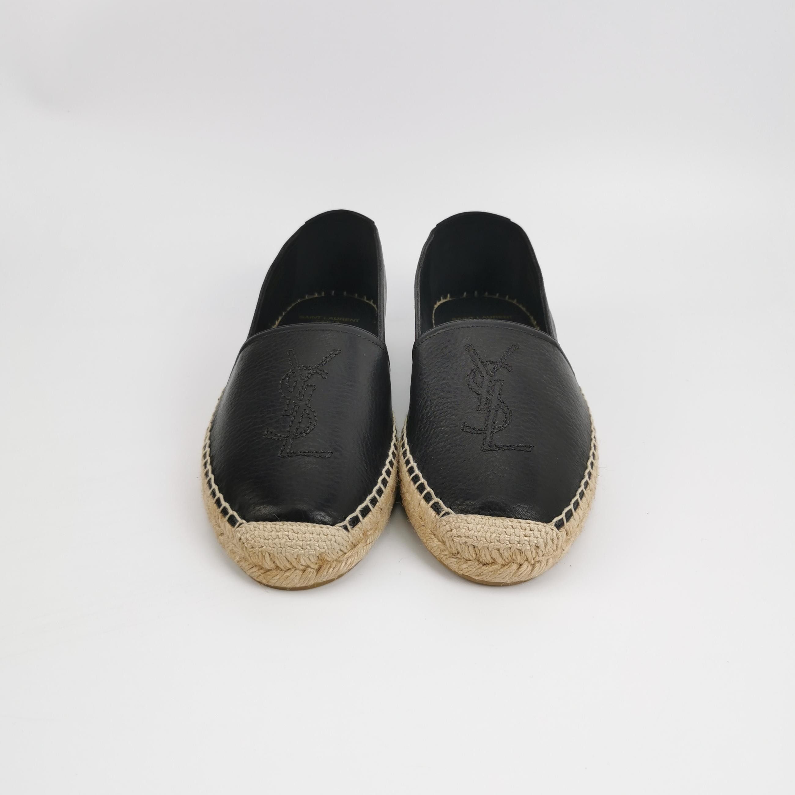 Saint Laurent Paris Saint Laurent Monogram Leather Espadrilles 41 Size US 8 / EU 41 - 4 Thumbnail