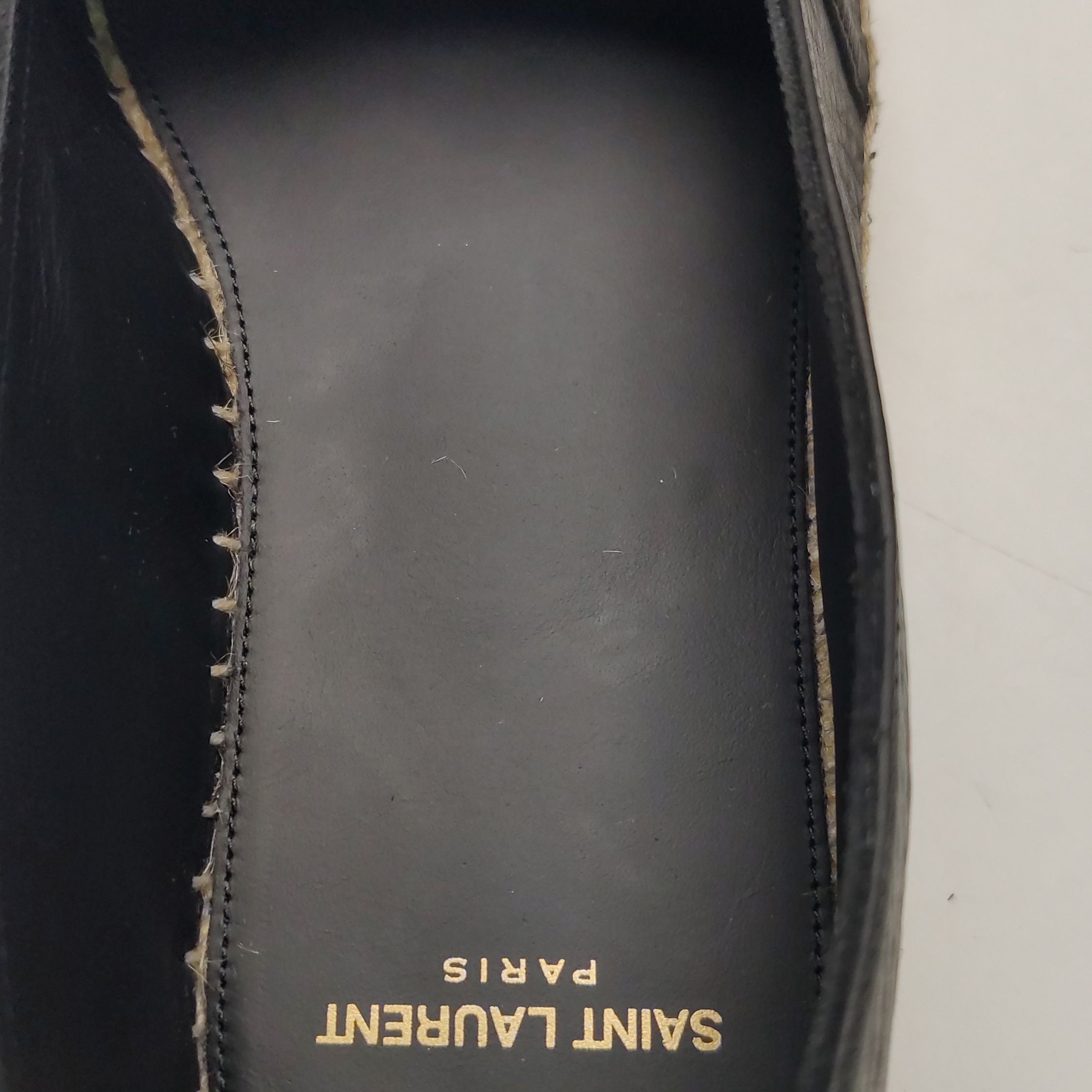 Saint Laurent Paris Saint Laurent Monogram Leather Espadrilles 41 Size US 8 / EU 41 - 9 Thumbnail