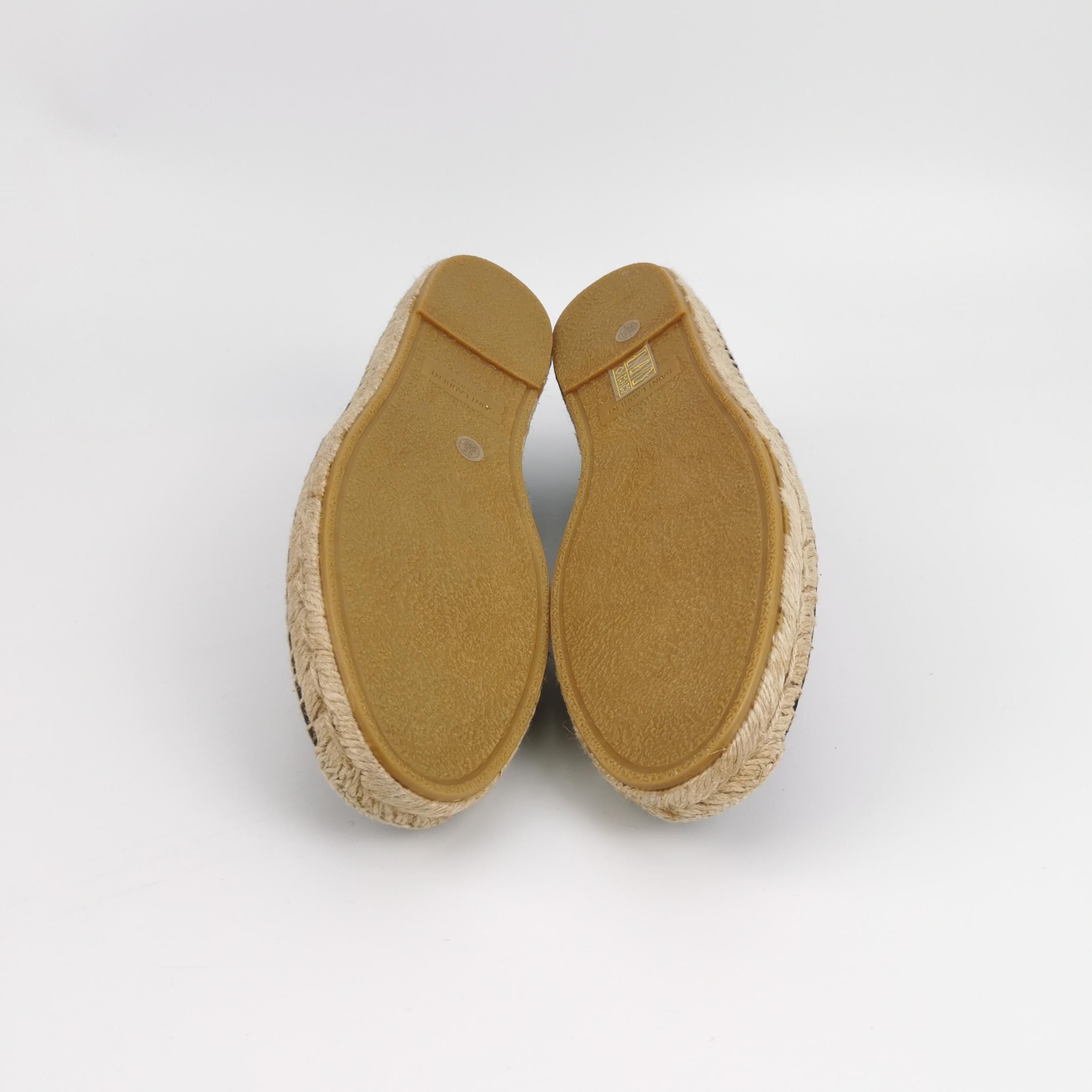 Saint Laurent Paris Saint Laurent Monogram Leather Espadrilles 41 Size US 8 / EU 41 - 6 Thumbnail
