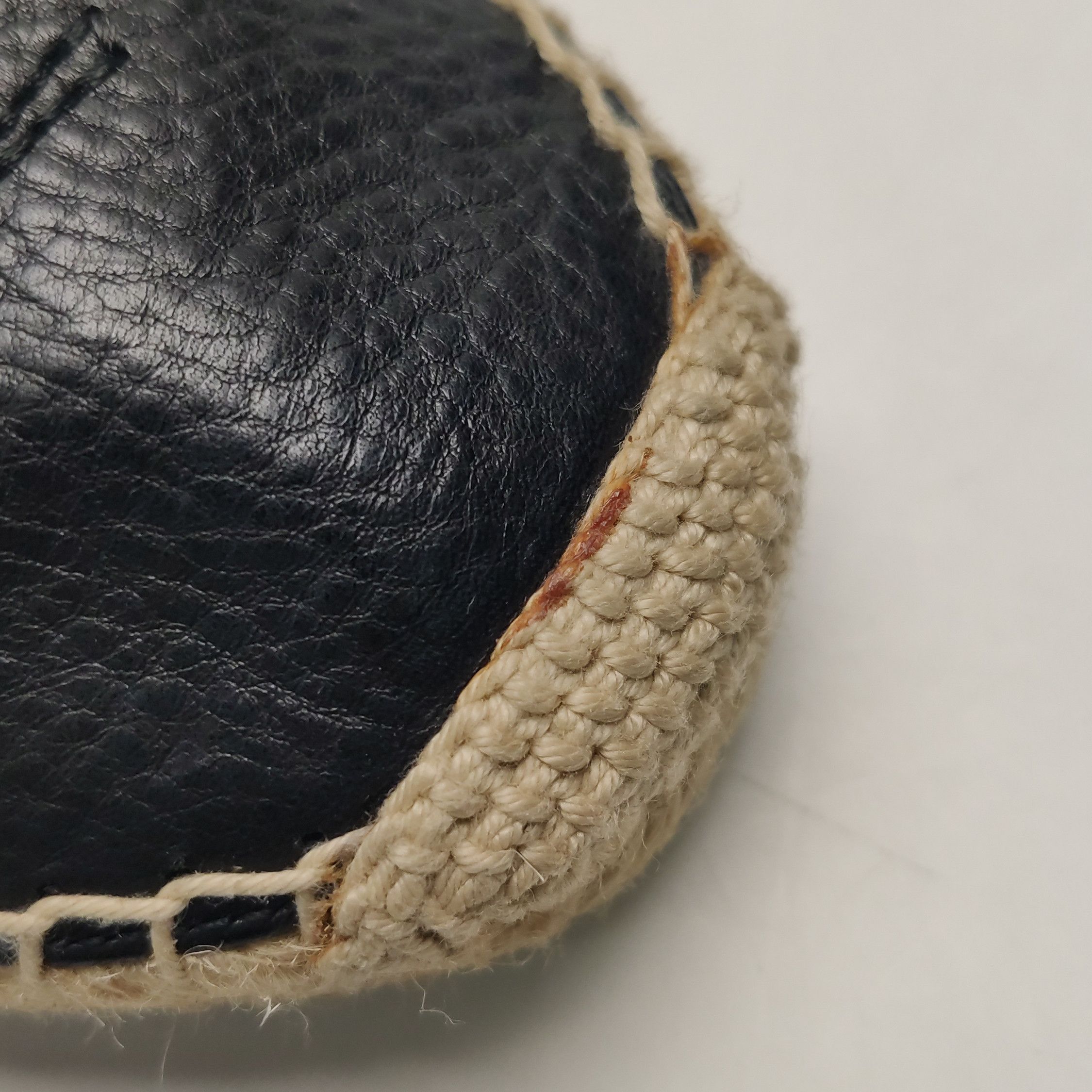 Saint Laurent Paris Saint Laurent Grained Leather Logo Espadrilles 41.5 Size US 8 / EU 41 - 8 Thumbnail