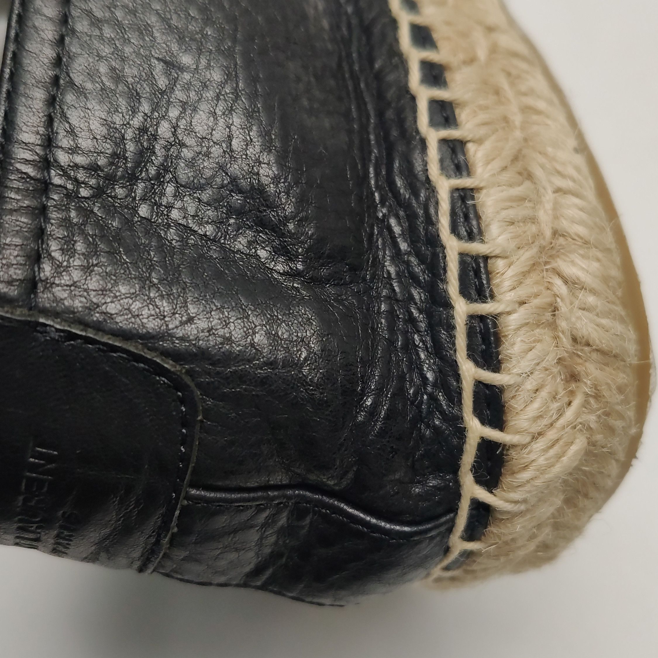 Saint Laurent Paris Saint Laurent Grained Leather Logo Espadrilles 41.5 Size US 8 / EU 41 - 11 Thumbnail