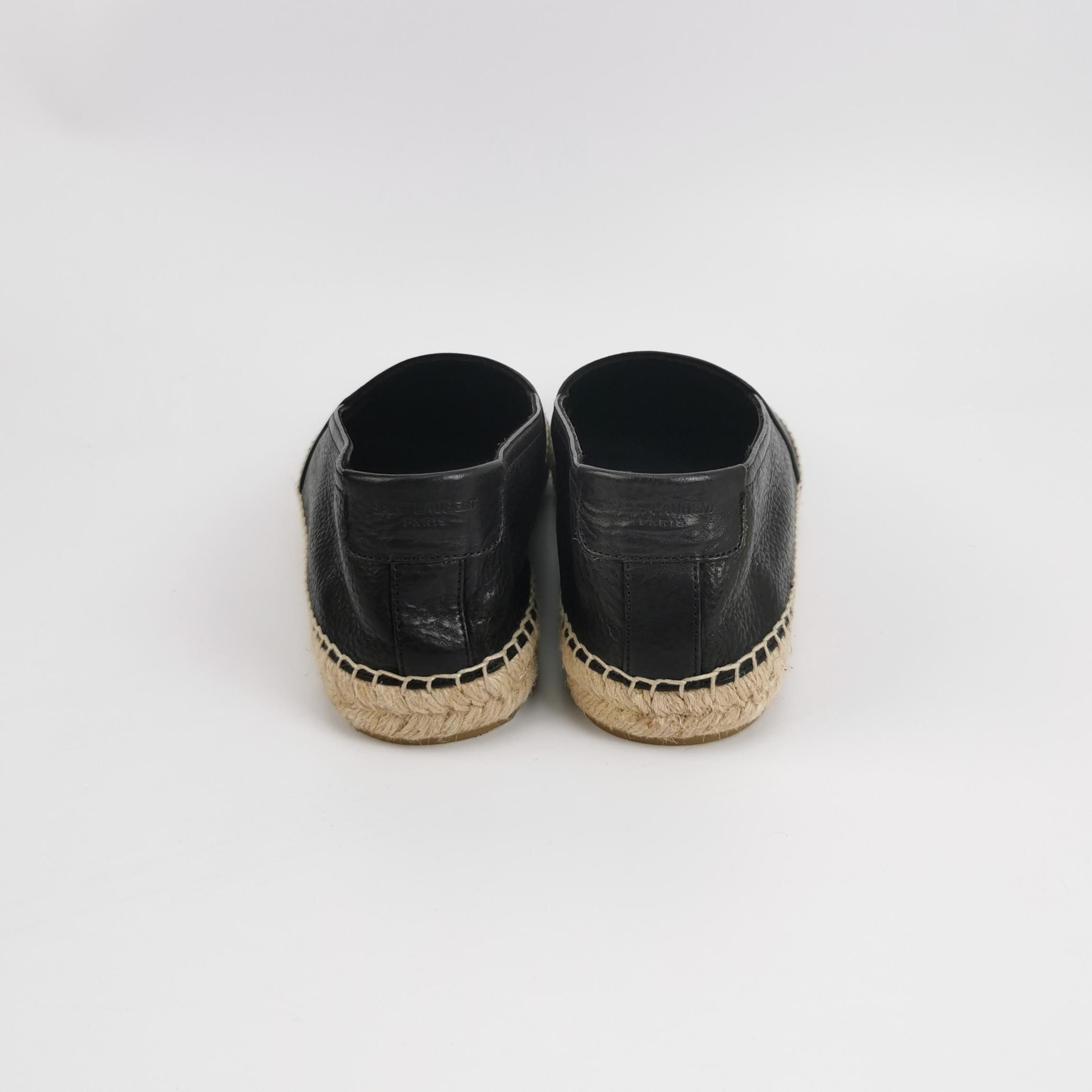 Saint Laurent Paris Saint Laurent Grained Leather Logo Espadrilles 41.5 Size US 8 / EU 41 - 5 Thumbnail