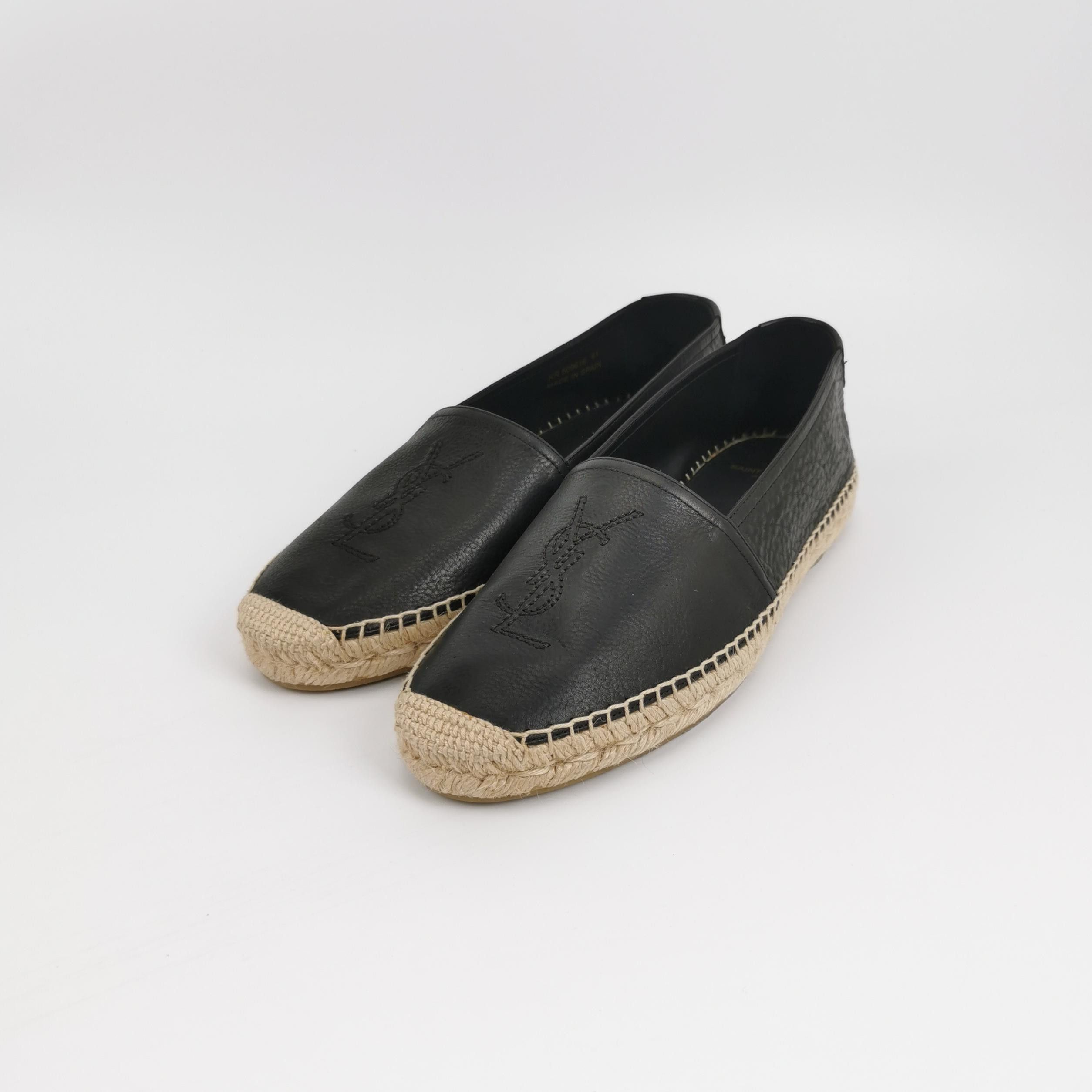 Saint Laurent Paris Saint Laurent Leather YSL Logo Espadrilles EU 41 Size US 8 / EU 41 - 3 Thumbnail