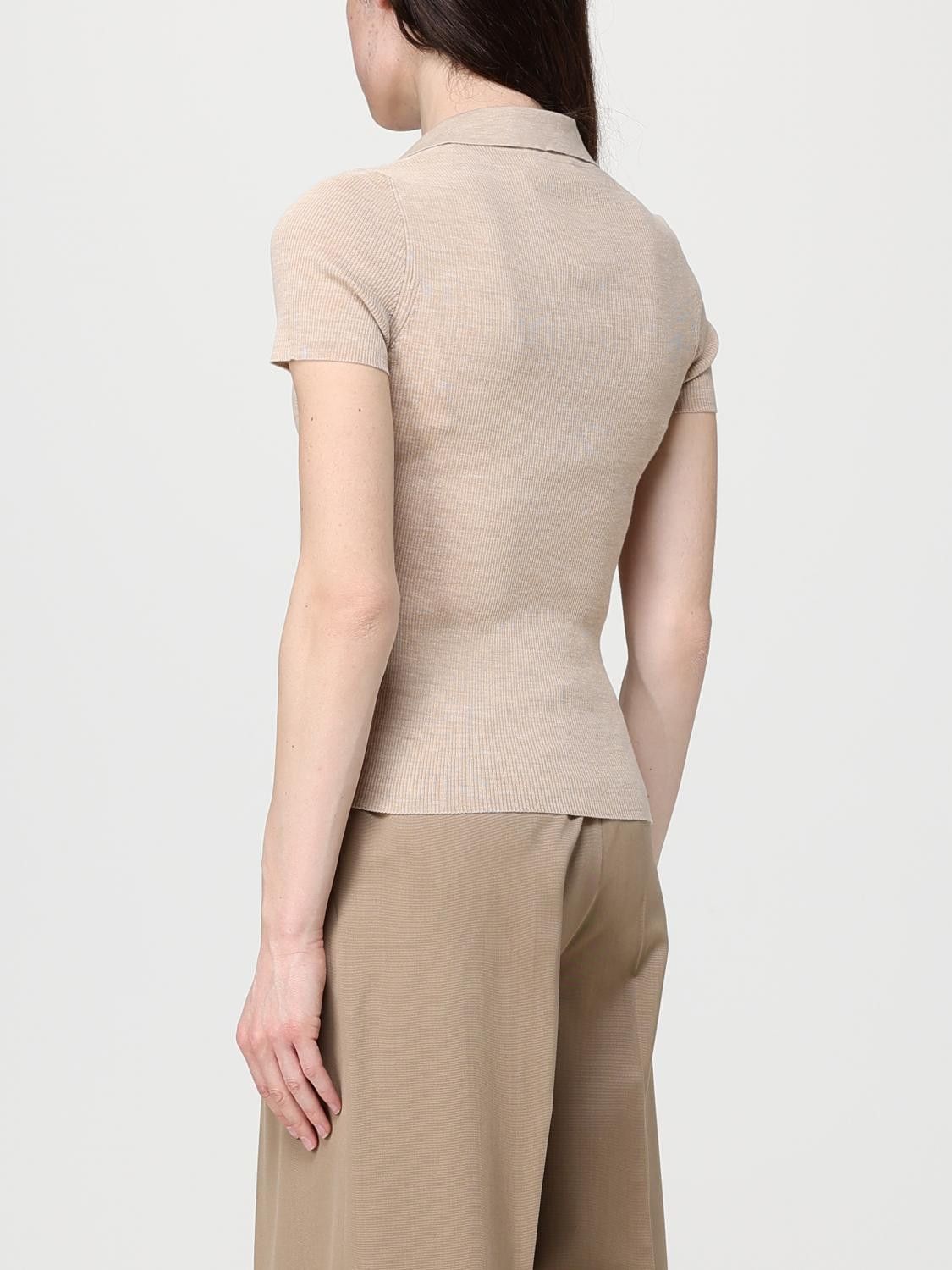 Max Mara Max Mara Polo Shirt Woman White Size XL / US 12-14 / IT 48-50 - 2 Thumbnail