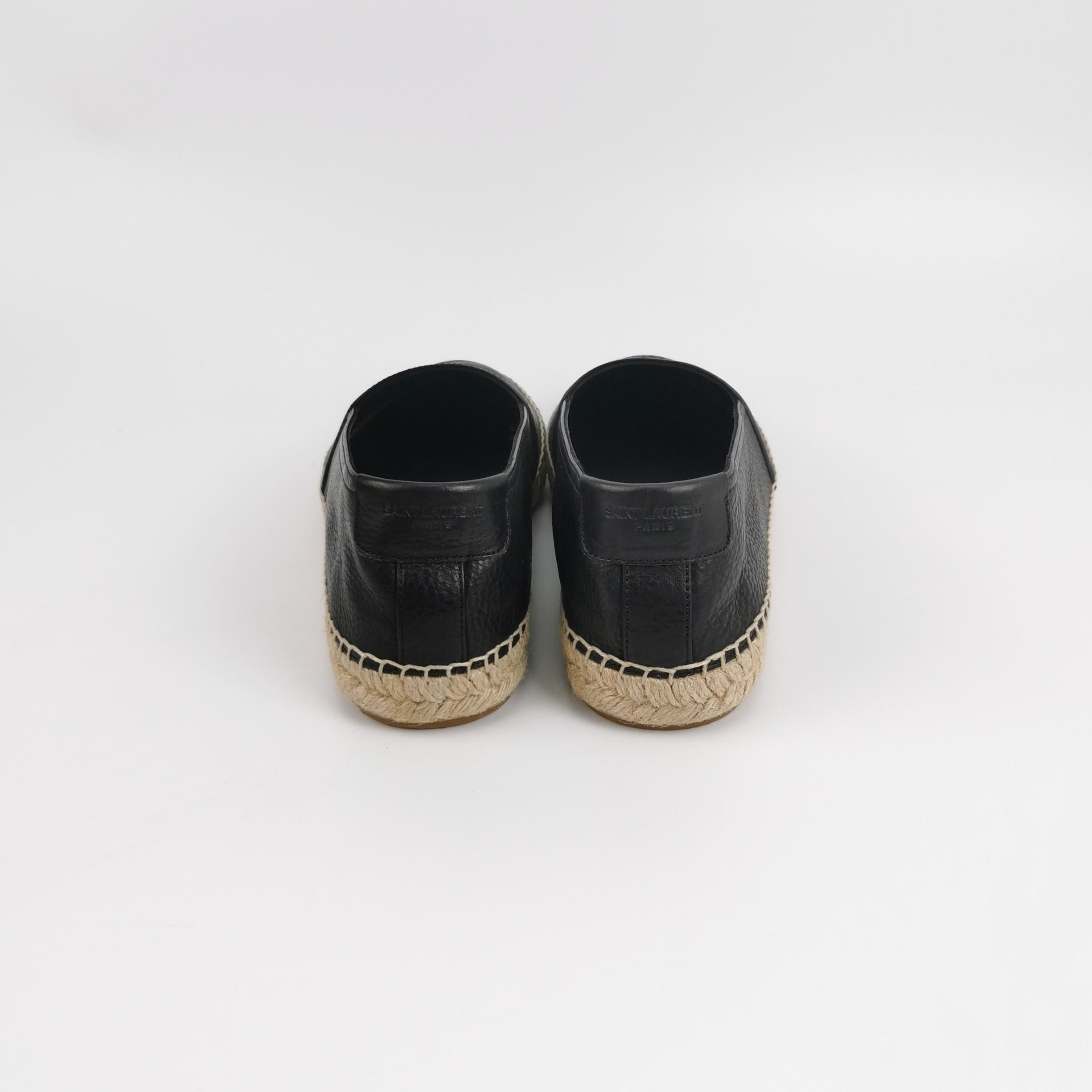 Saint Laurent Paris Saint Laurent Logo Leather Espadrilles 40.5 Size US 7 / EU 40 - 5 Thumbnail