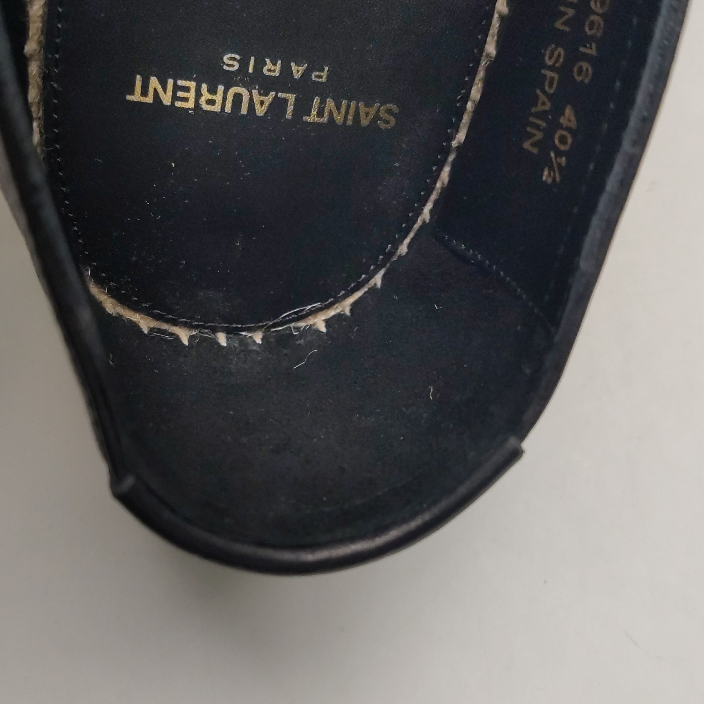 Saint Laurent Paris Saint Laurent Logo Leather Espadrilles 40.5 Size US 7 / EU 40 - 12 Thumbnail