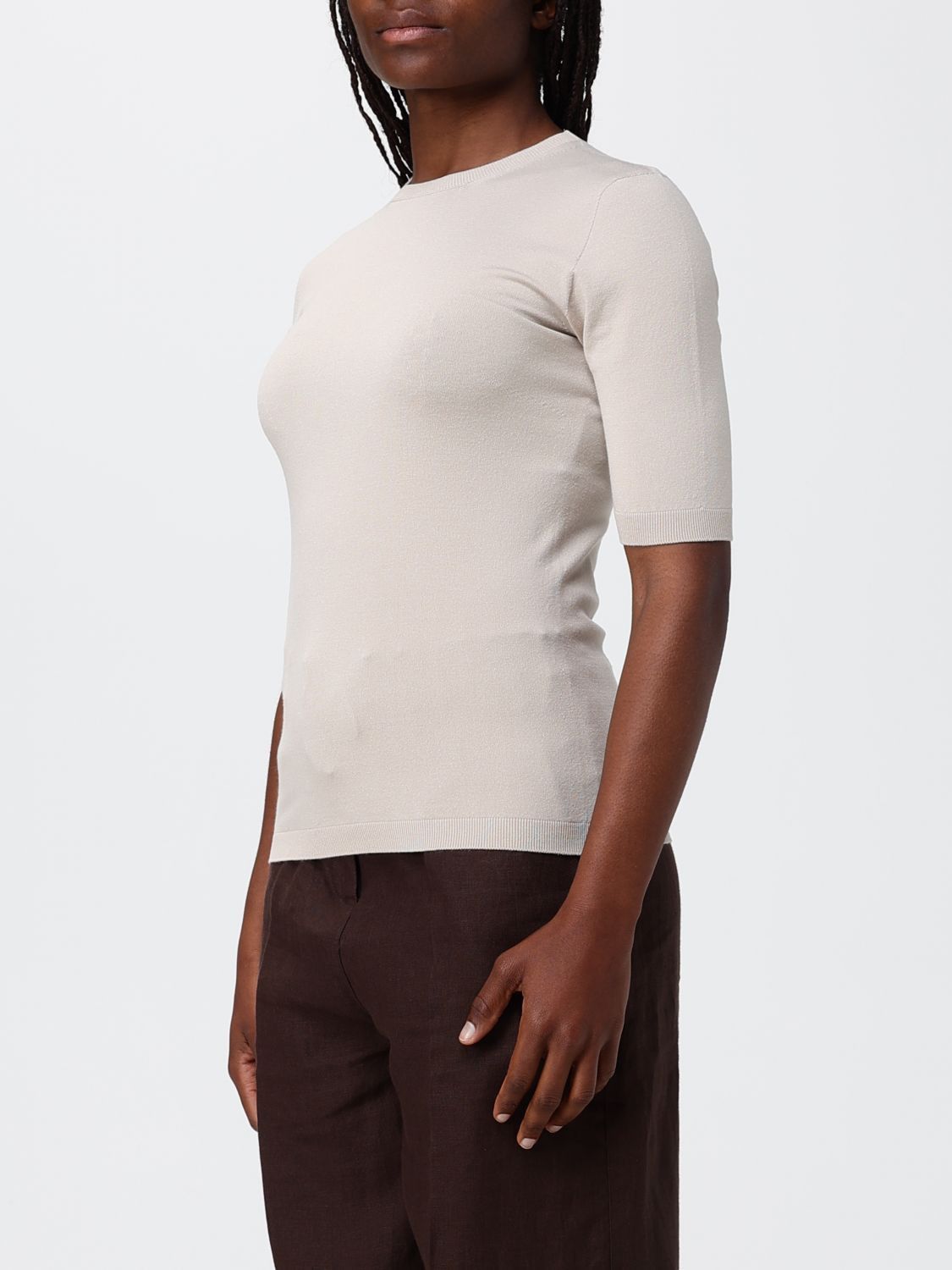 Max Mara Max Mara Sweater Woman Beige Size M / US 6-8 / IT 42-44 - 3 Thumbnail