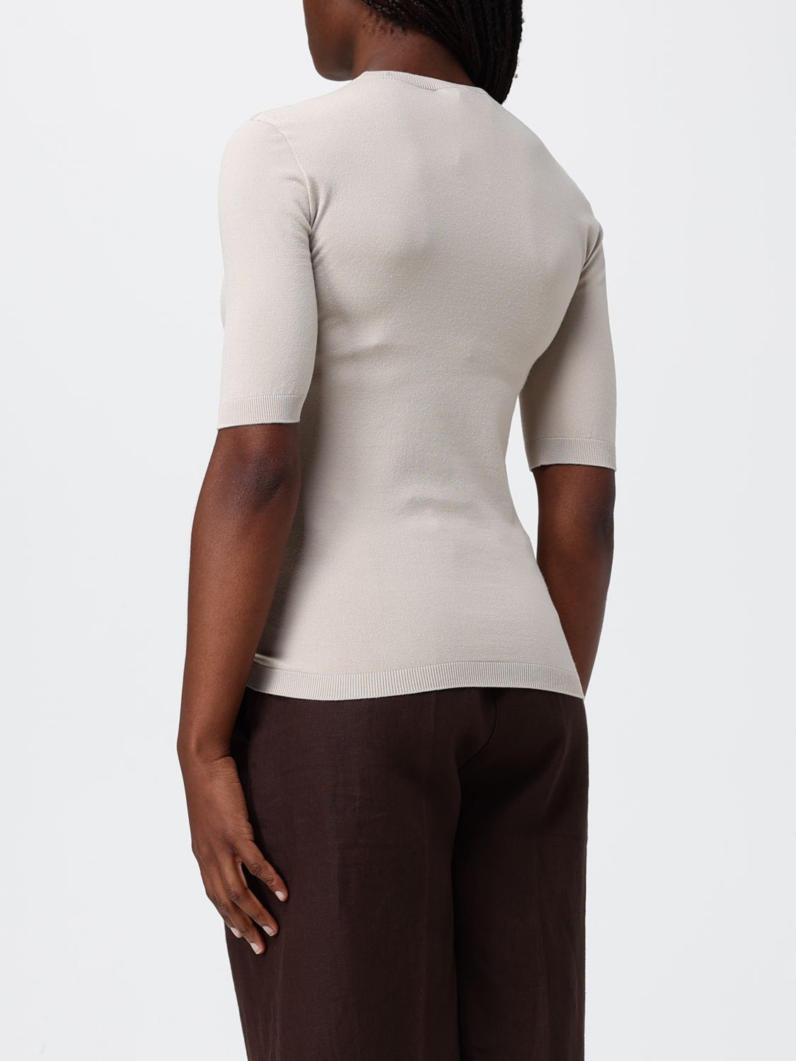 Max Mara Max Mara Sweater Woman Beige Size S / US 4 / IT 40 - 2 Thumbnail
