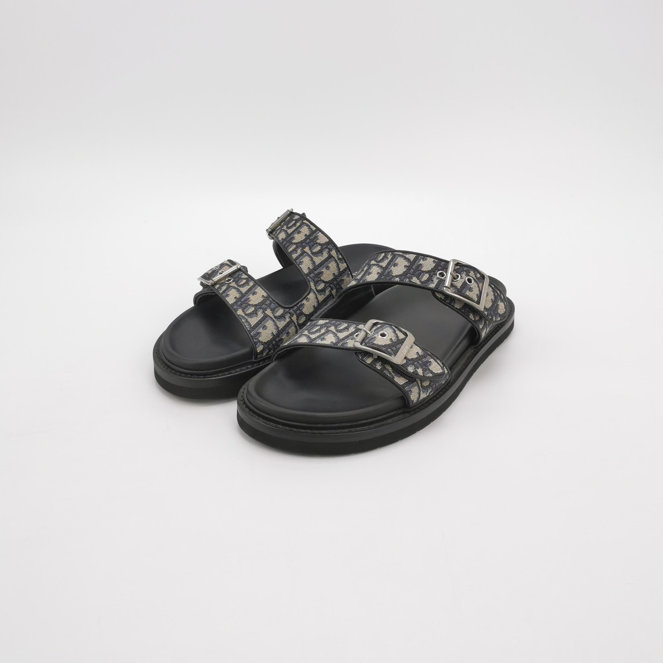 Dior Dior Oblique Canvas Aqua Sandals EU 42 Size US 9 / EU 42 - 3 Thumbnail