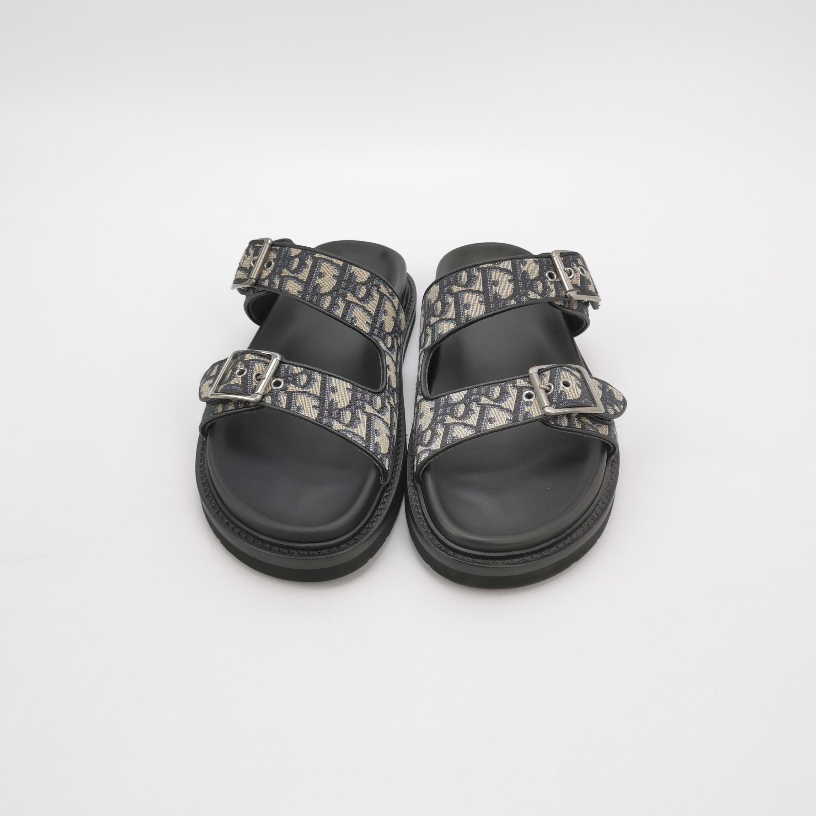 Dior Dior Oblique Canvas Aqua Sandals EU 42 Size US 9 / EU 42 - 4 Thumbnail