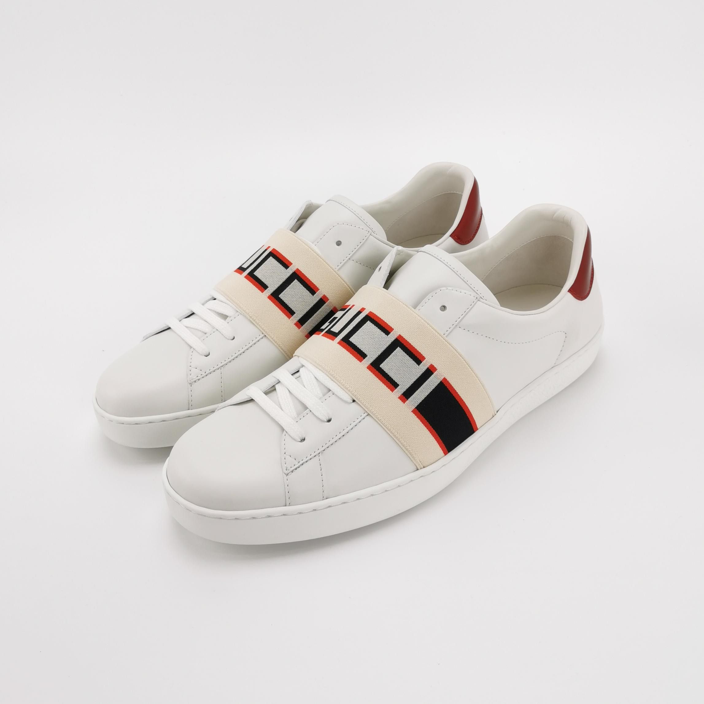 Gucci Gucci Ace Logo Strap Sneakers Size 44 Size US 11 / EU 44 - 3 Thumbnail