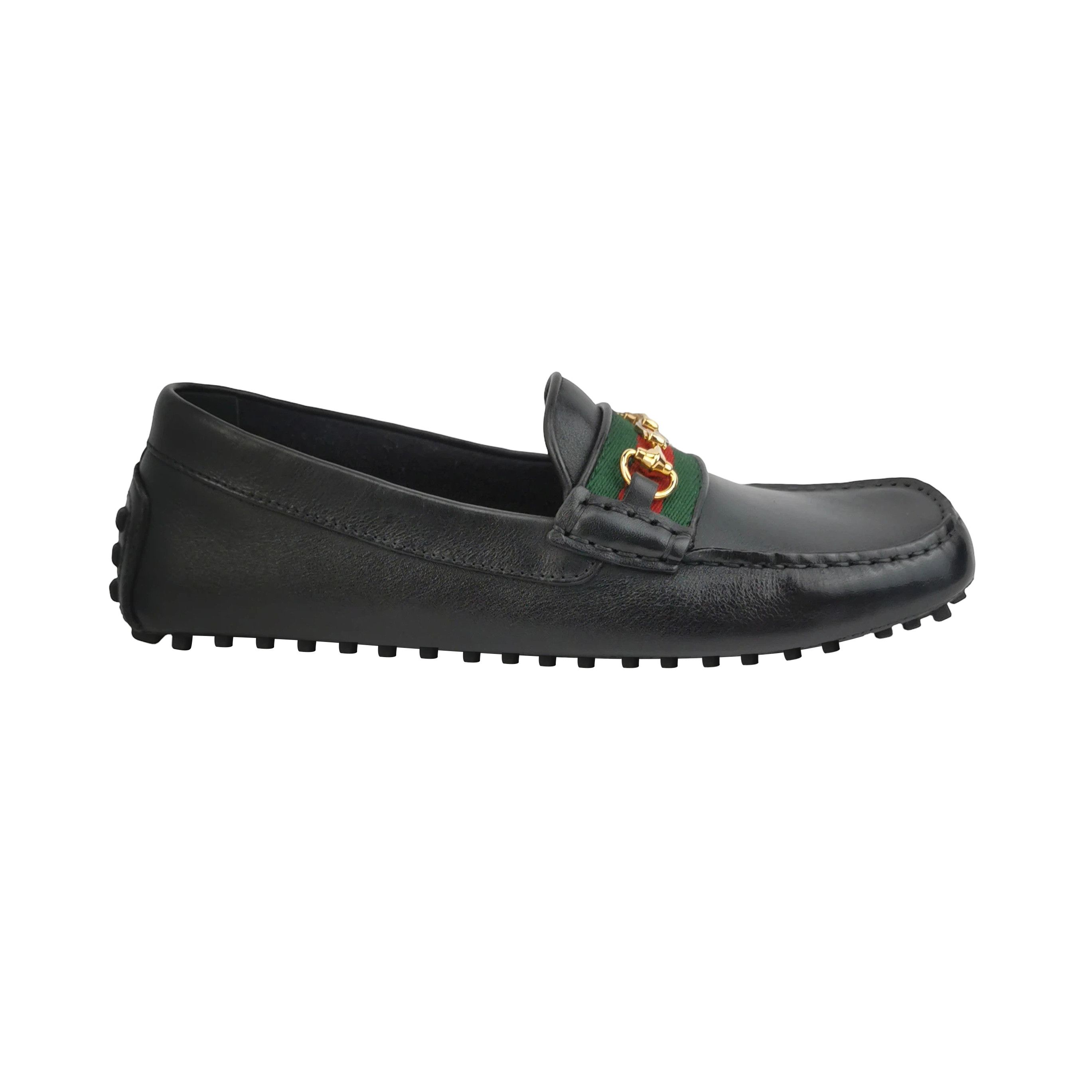 Gucci Gucci Interlocking GG Web Stripe Driving Shoes 39.5 Size US 6 / EU 39 - 2 Thumbnail